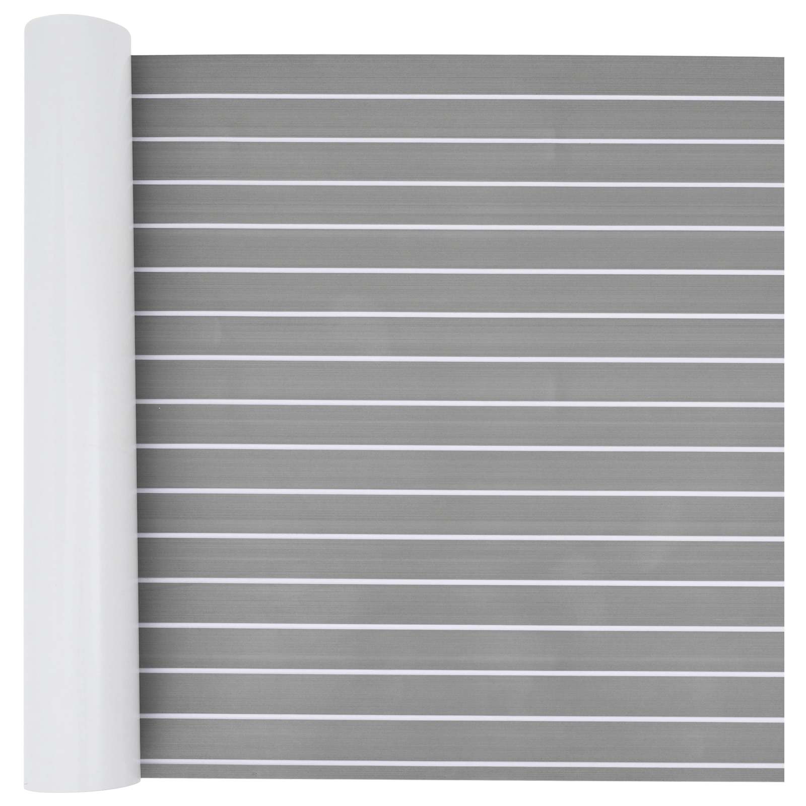 Tappetino per Barche Grigio chiaro e bianco 240 x 90 cm EVA
