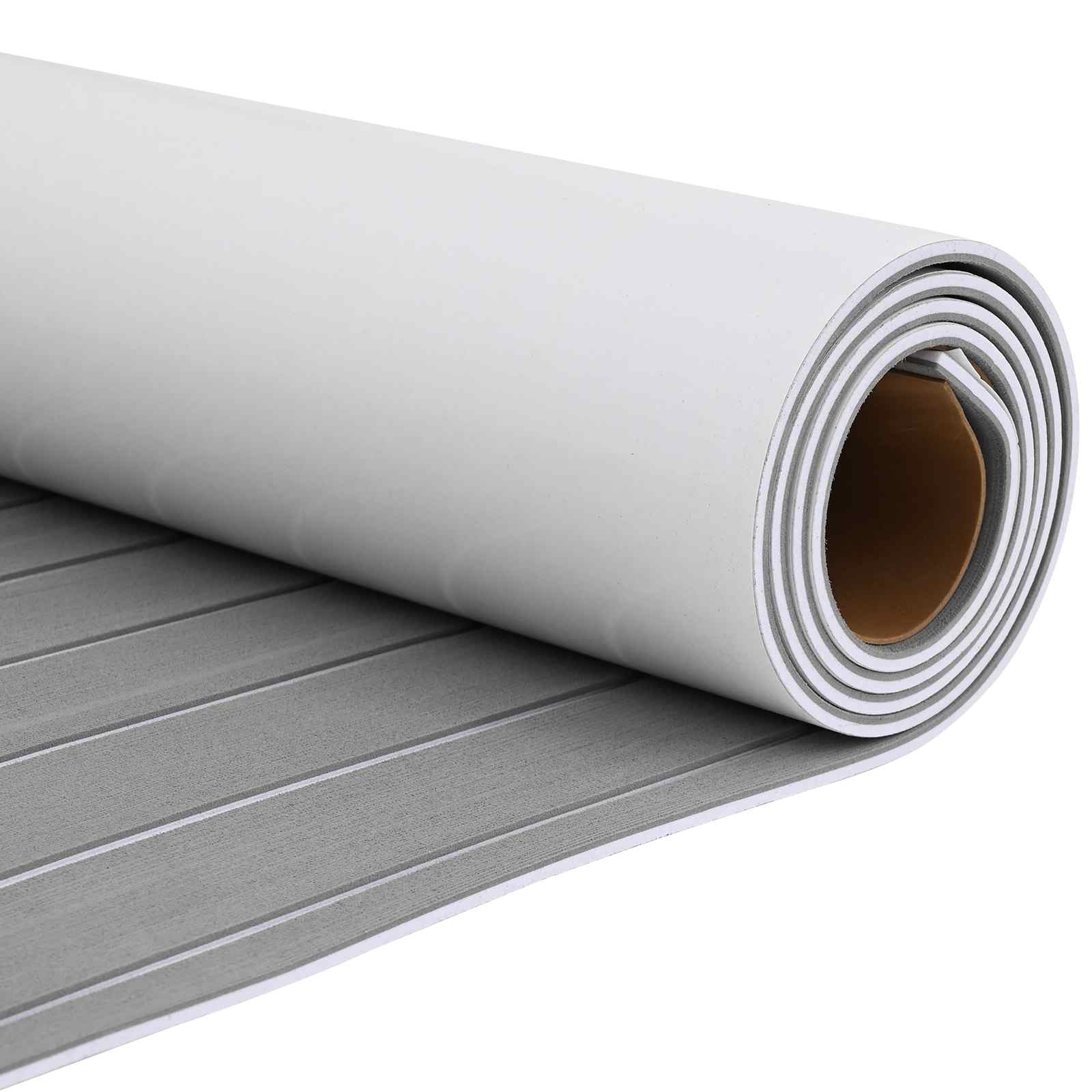 Tappetino per Barche Grigio chiaro e bianco 240 x 90 cm EVA