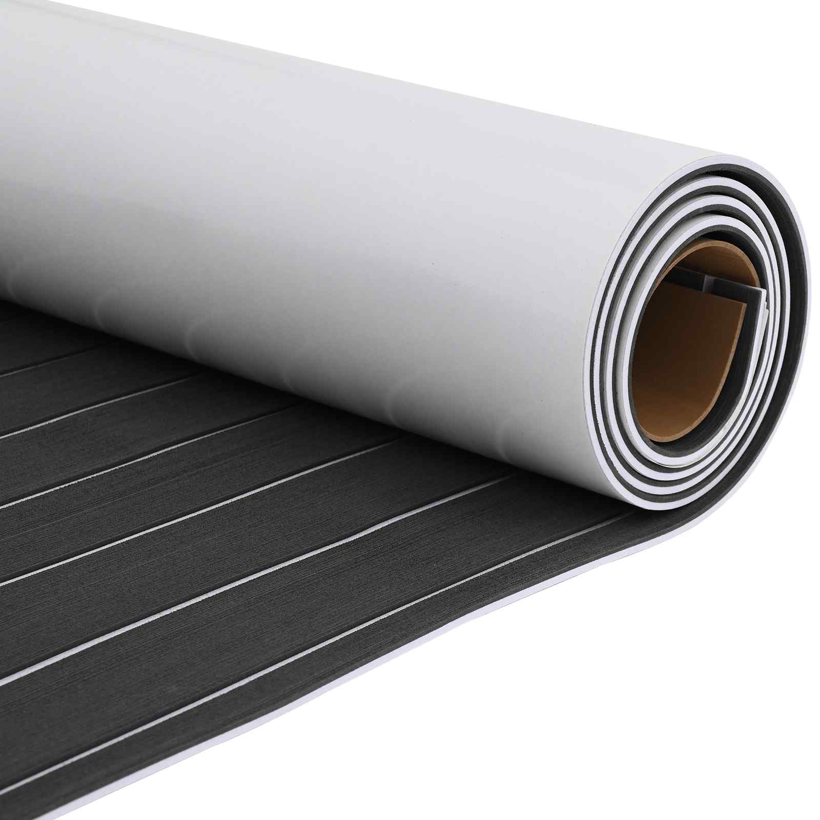 Tappetino per Barche Grigio Scuro e Bianco 240 x 90 cm EVA