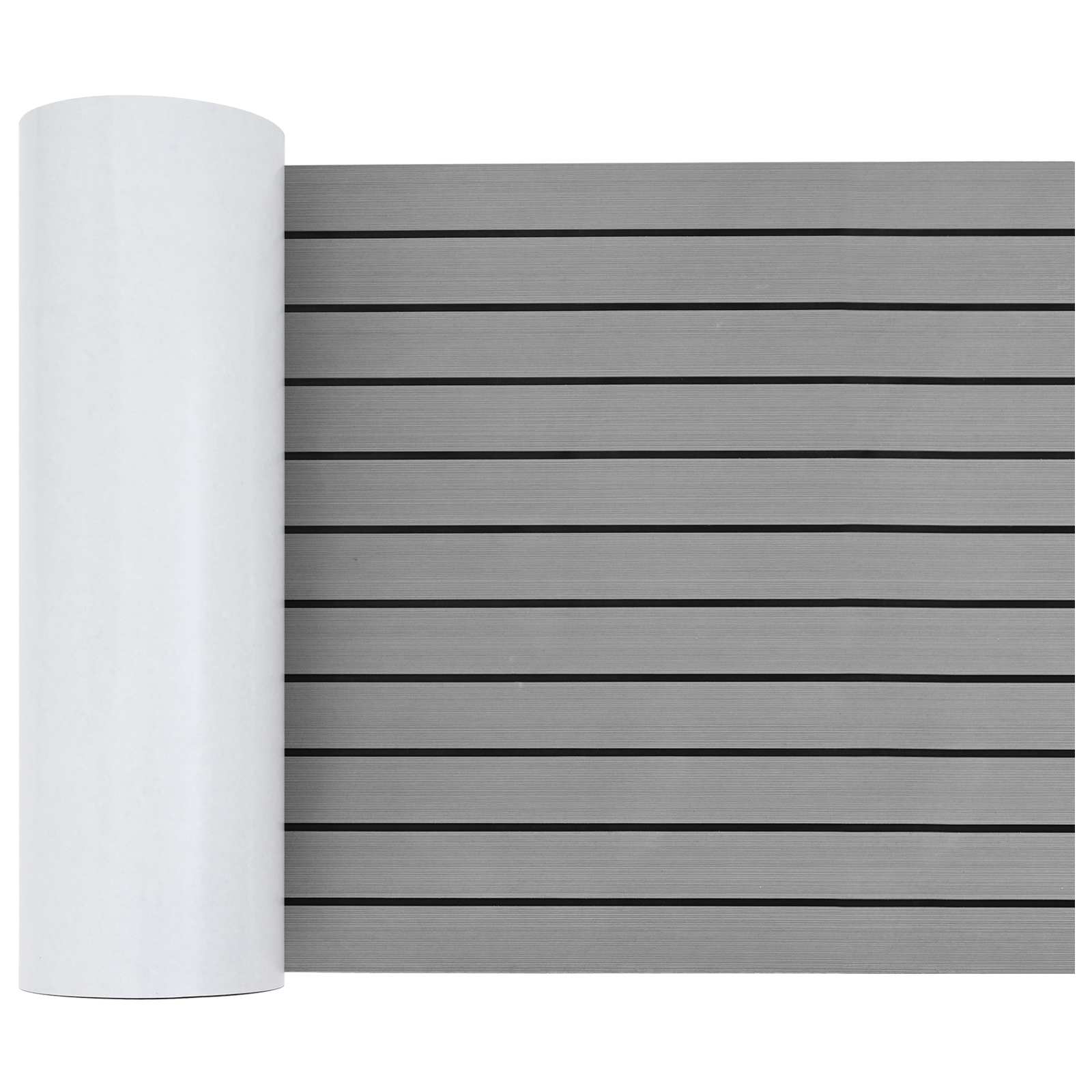 Tappetino per Barche Grigio Chiaro e Nero 240 x 60 cm EVA