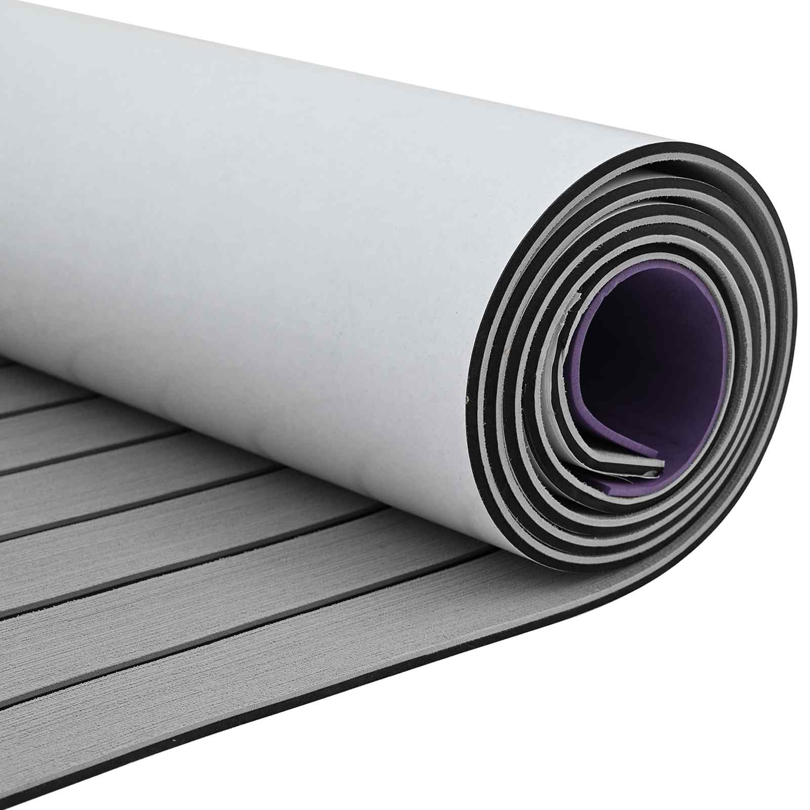 Tappetino per Barche Grigio Chiaro e Nero 240 x 60 cm EVA