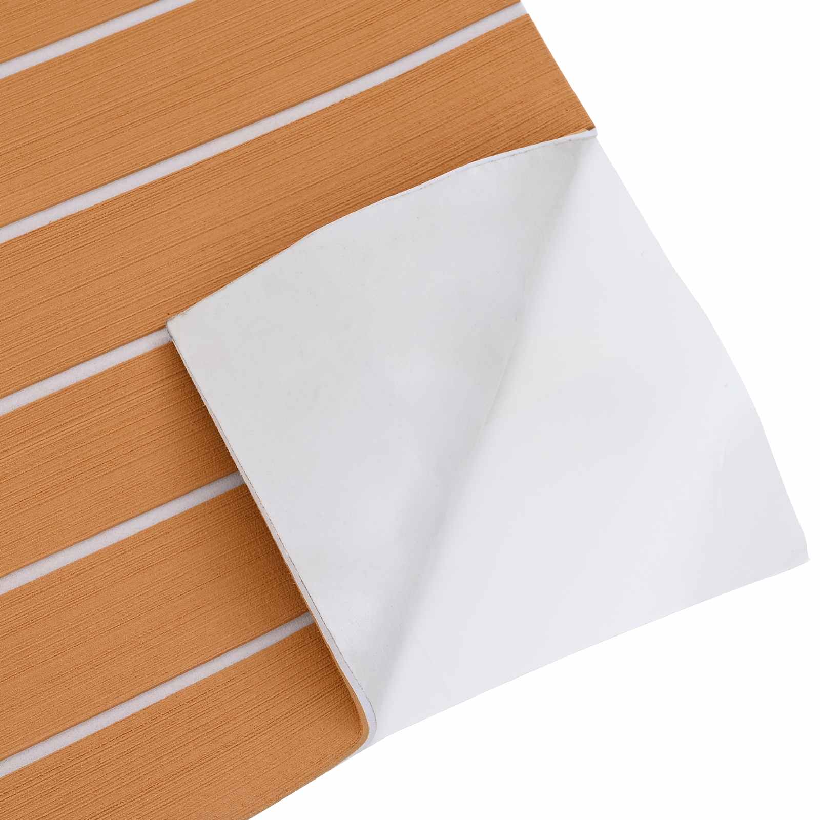 Tappetino per Barche Rigato Marrone e bianco 240 x 60 cm EVA