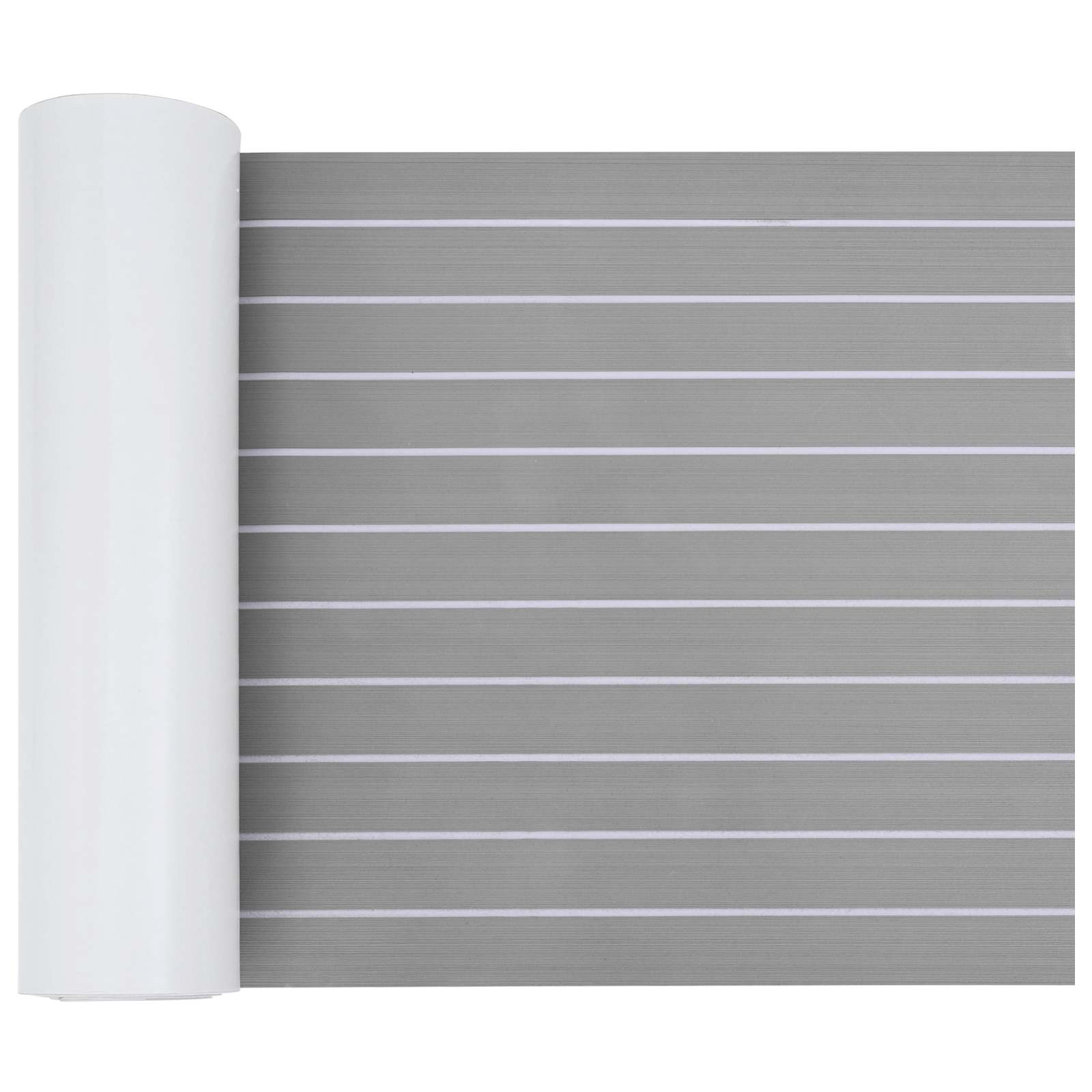 Tappetino per Barche Grigio chiaro e bianco 240 x 60 cm EVA