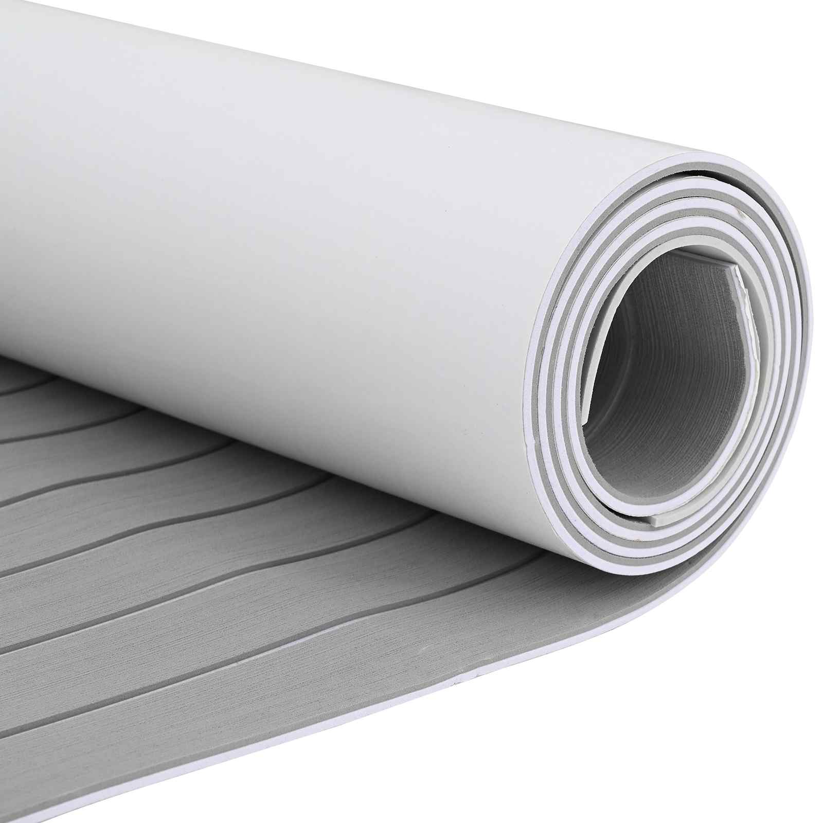 Tappetino per Barche Grigio chiaro e bianco 240 x 60 cm EVA