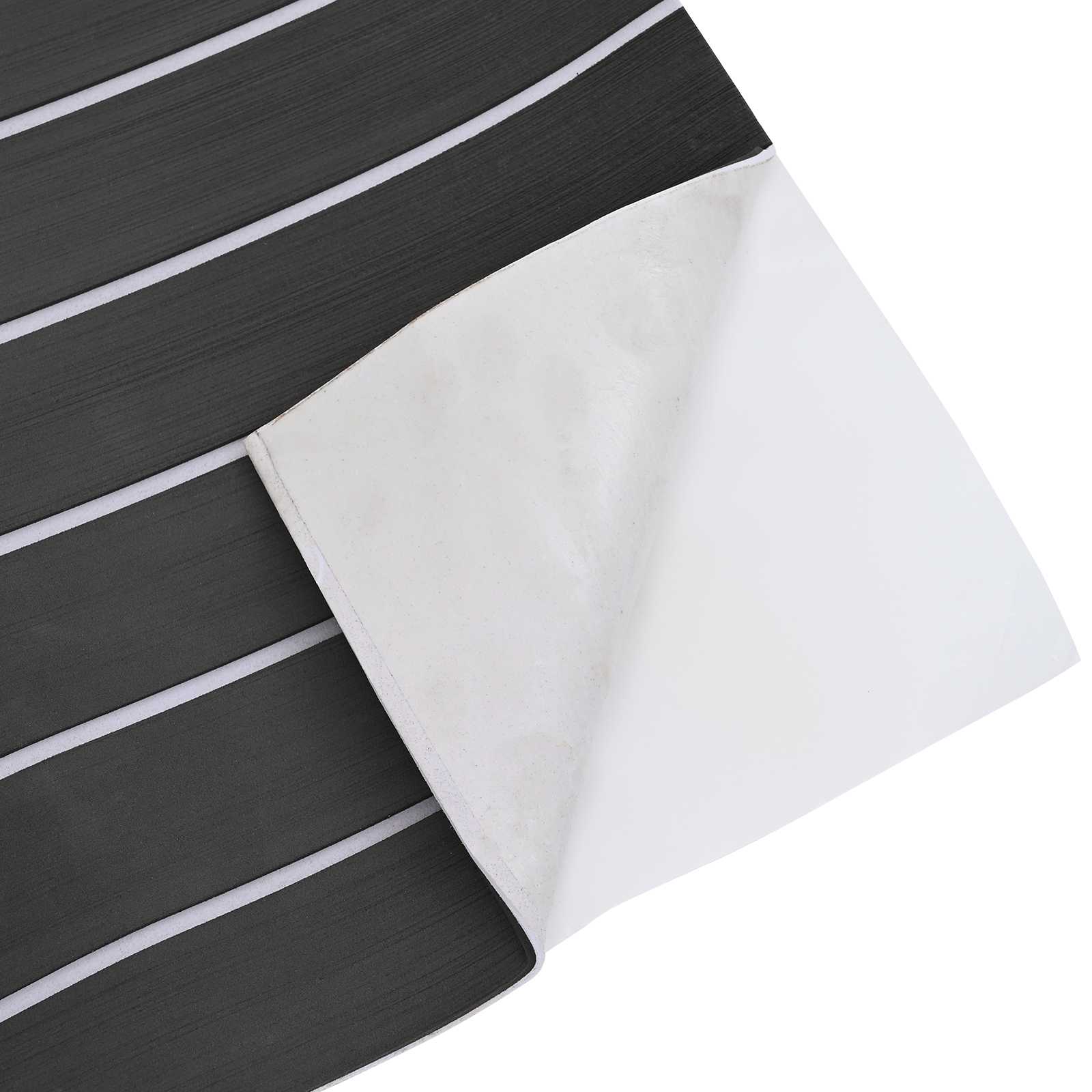 Tappetino per Barche Grigio Scuro e Bianco 240 x 60 cm EVA