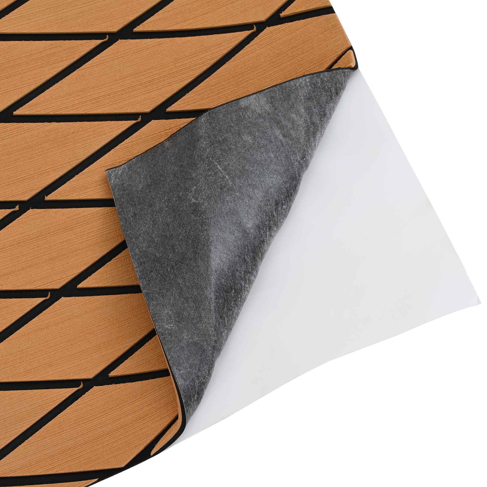Tappetino per Barche Rigato Marrone e Nero 190 x 70 cm EVA