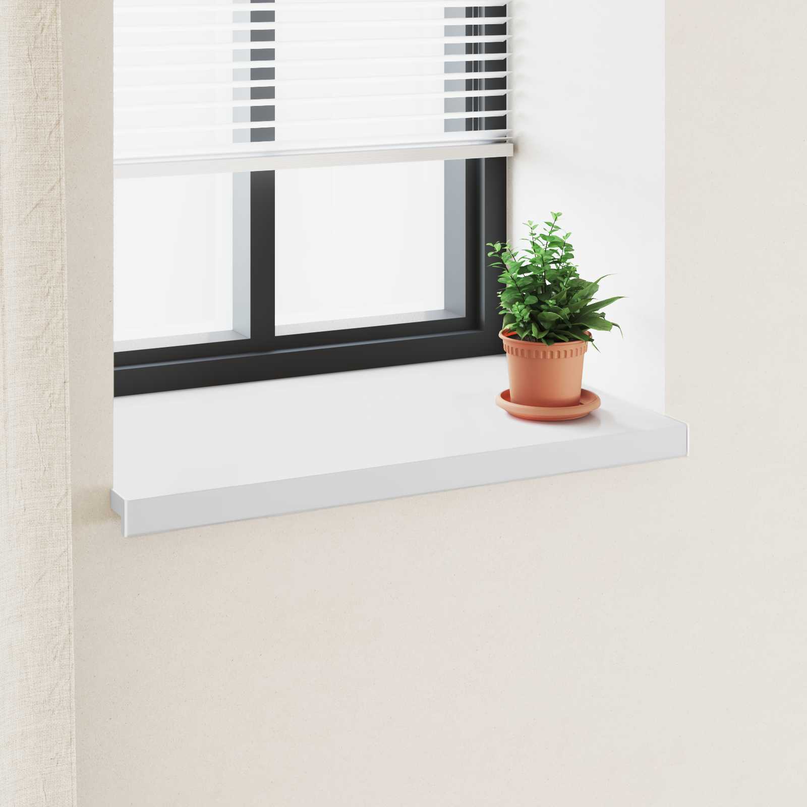 Soglia della Finestra Bianco 100 x 50 x 4,5 cm PVC