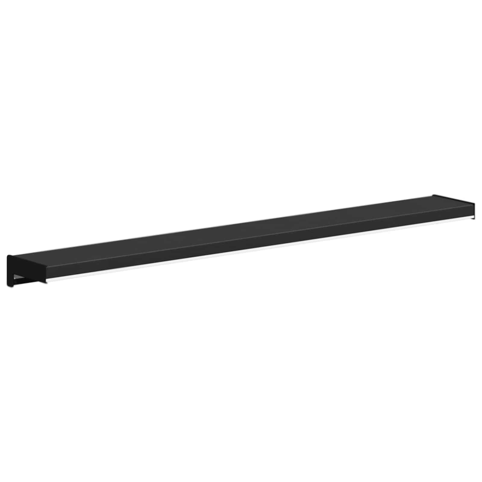 Soglia della Finestra Nero con Venature del Legno PVC