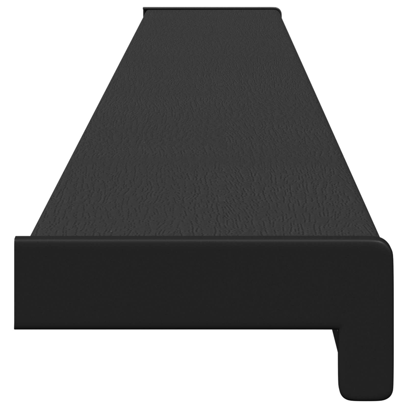 Soglia della Finestra Nero con Venature del Legno PVC