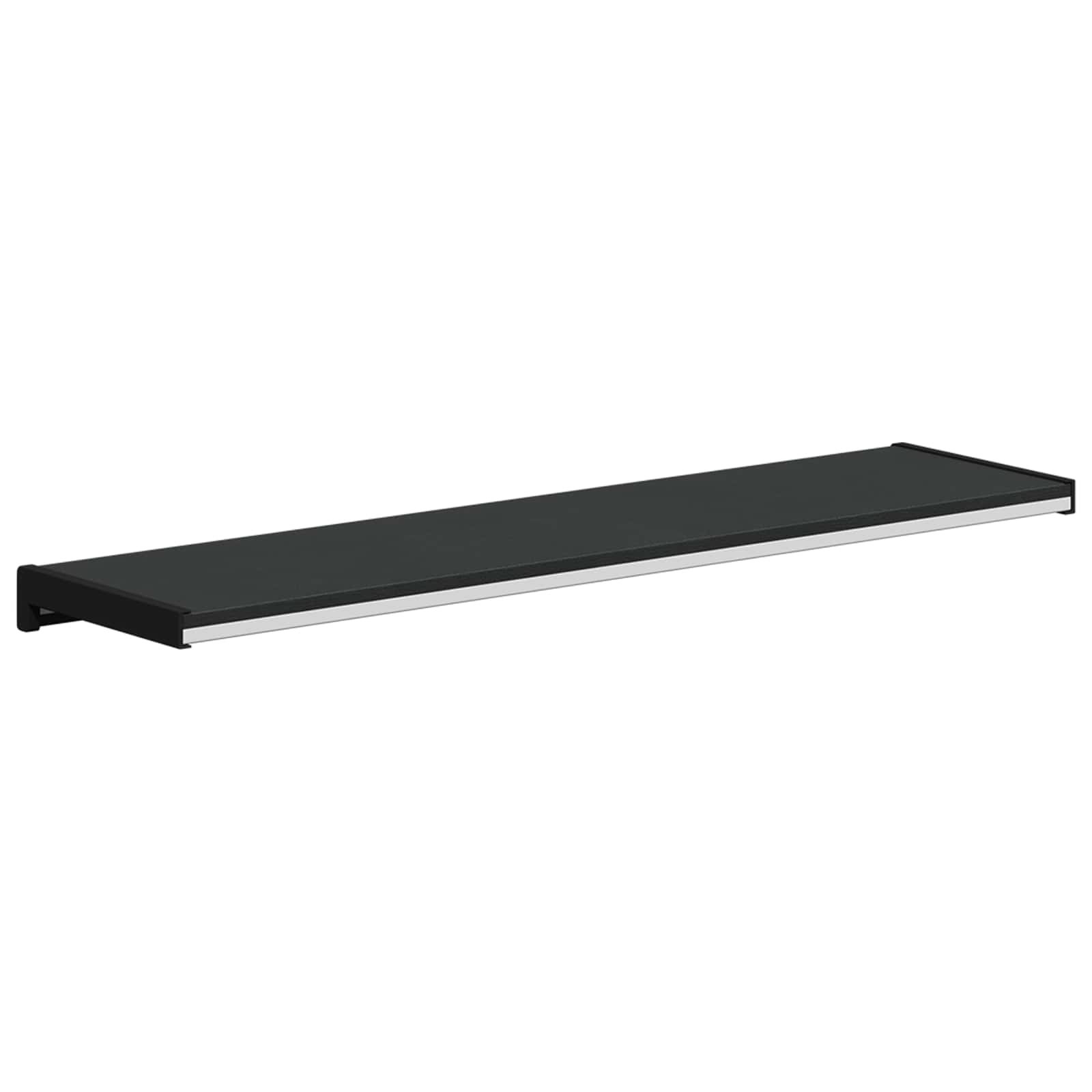 Soglia della Finestra Nero con Venature del Legno PVC