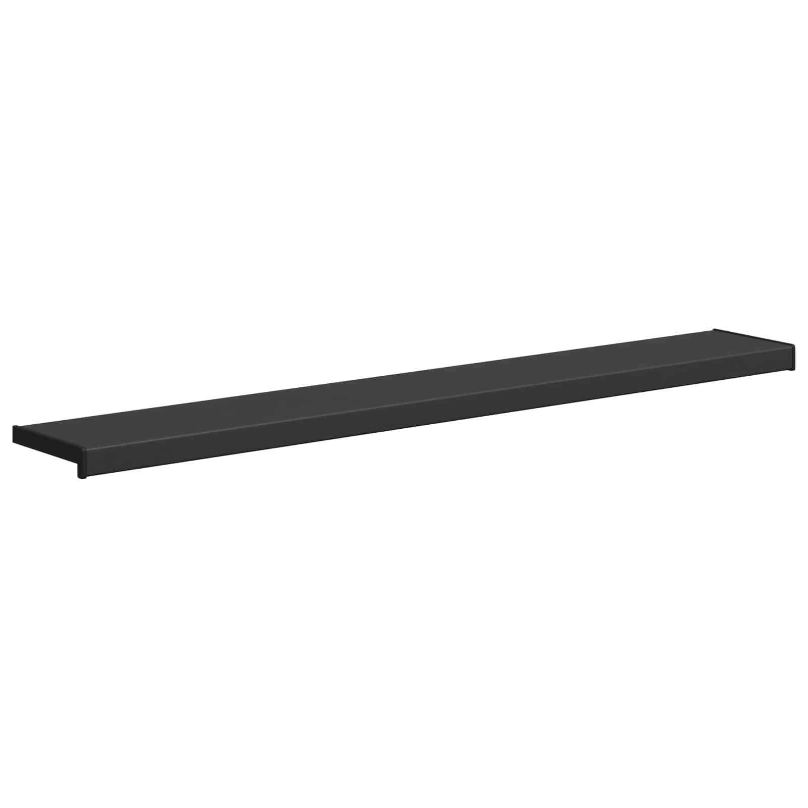 Soglia della Finestra Nero con Venature del Legno PVC