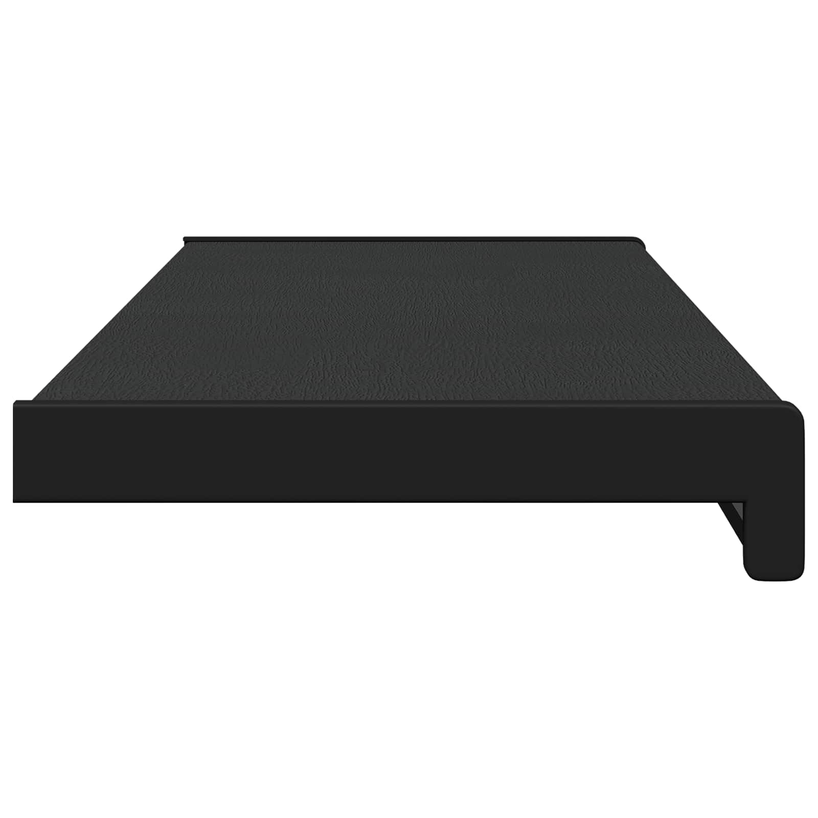 Soglia della Finestra Nero con Venature del Legno PVC