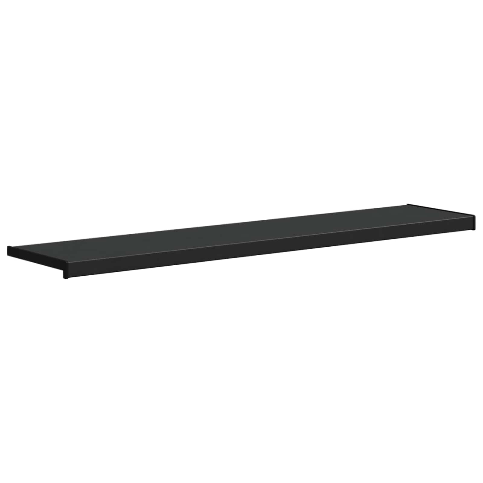Soglia della Finestra Nero con Venature del Legno PVC