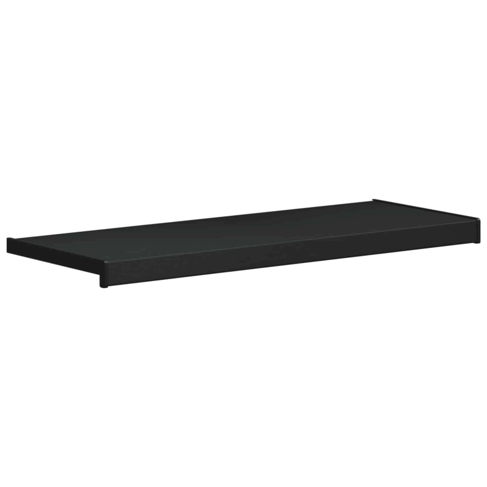 Soglia della Finestra Nero con Venature del Legno PVC