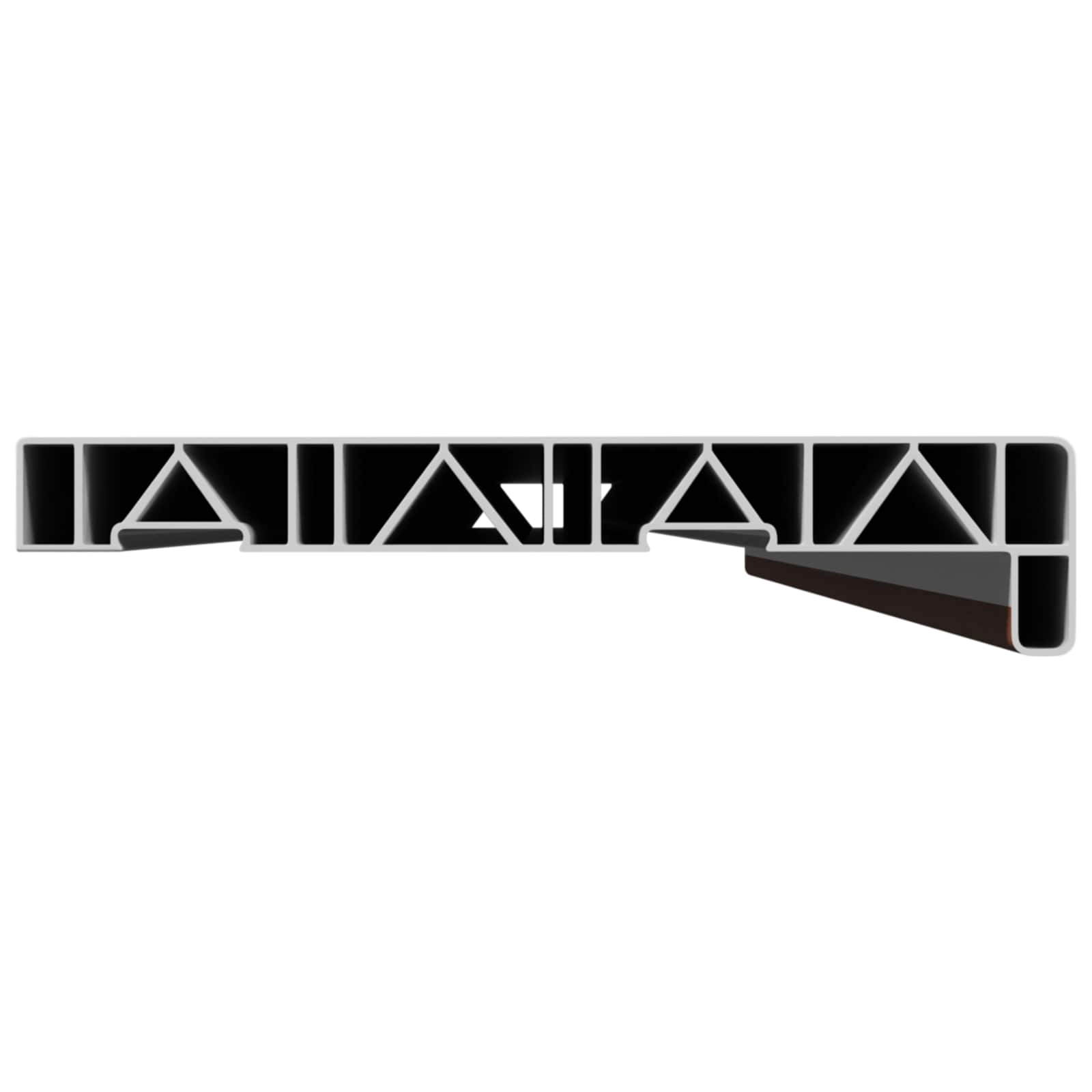 Soglia della Finestra Legno Marrone 120 x 25 x 4,5 cm PVC