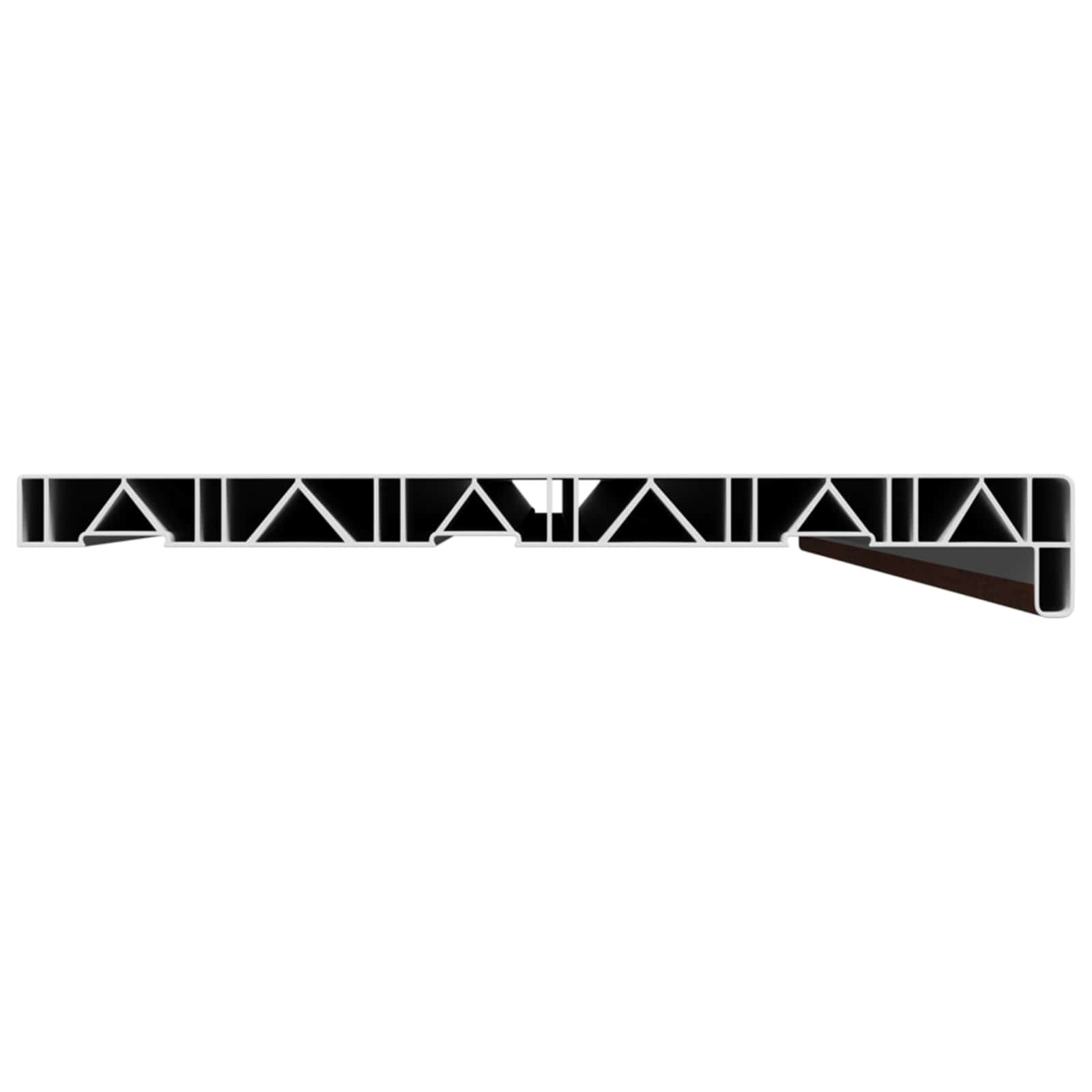 Soglia della Finestra Legno Marrone 140 x 30 x 4,5 cm PVC