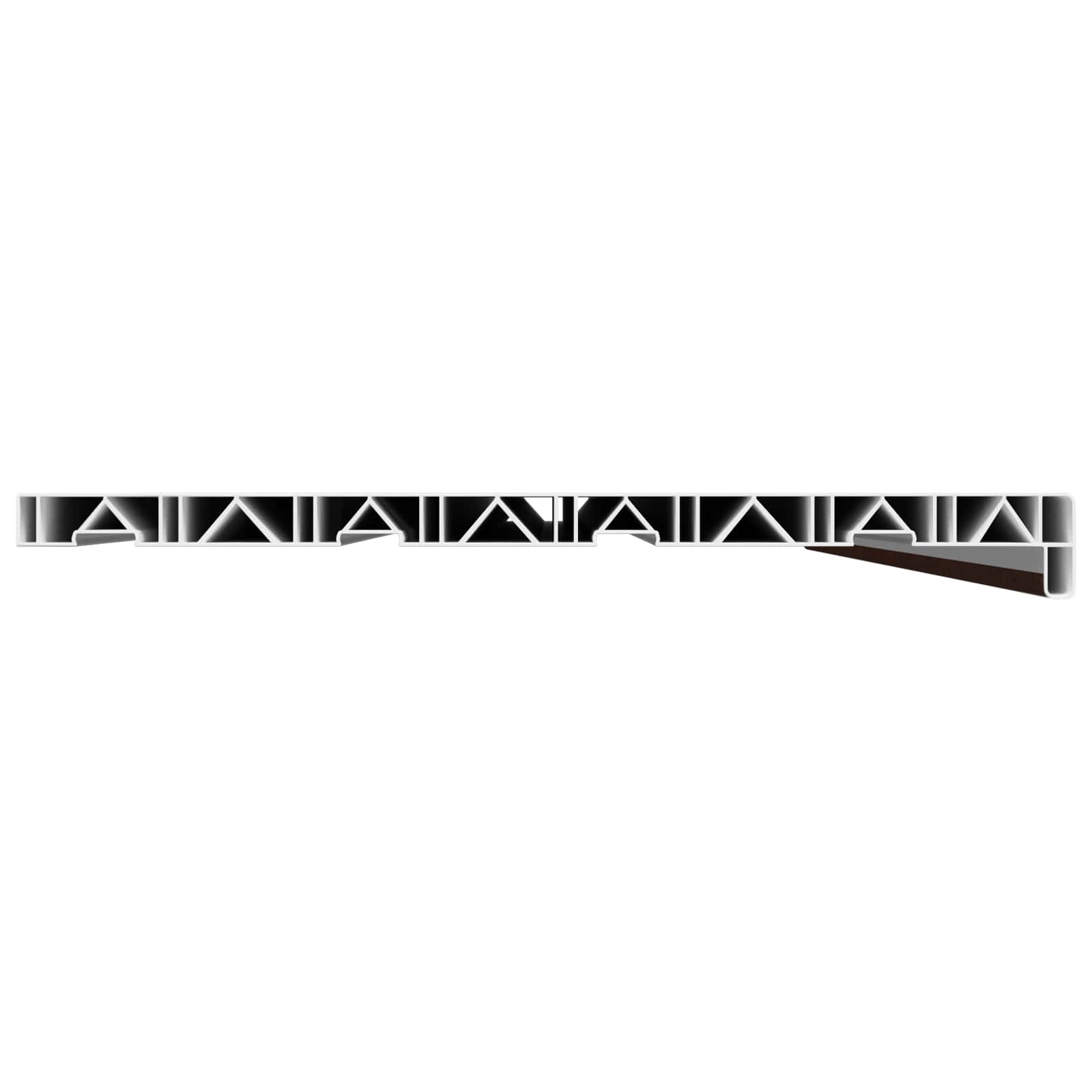 Soglia della Finestra Legno Marrone 120 x 45 x 4,5 cm PVC