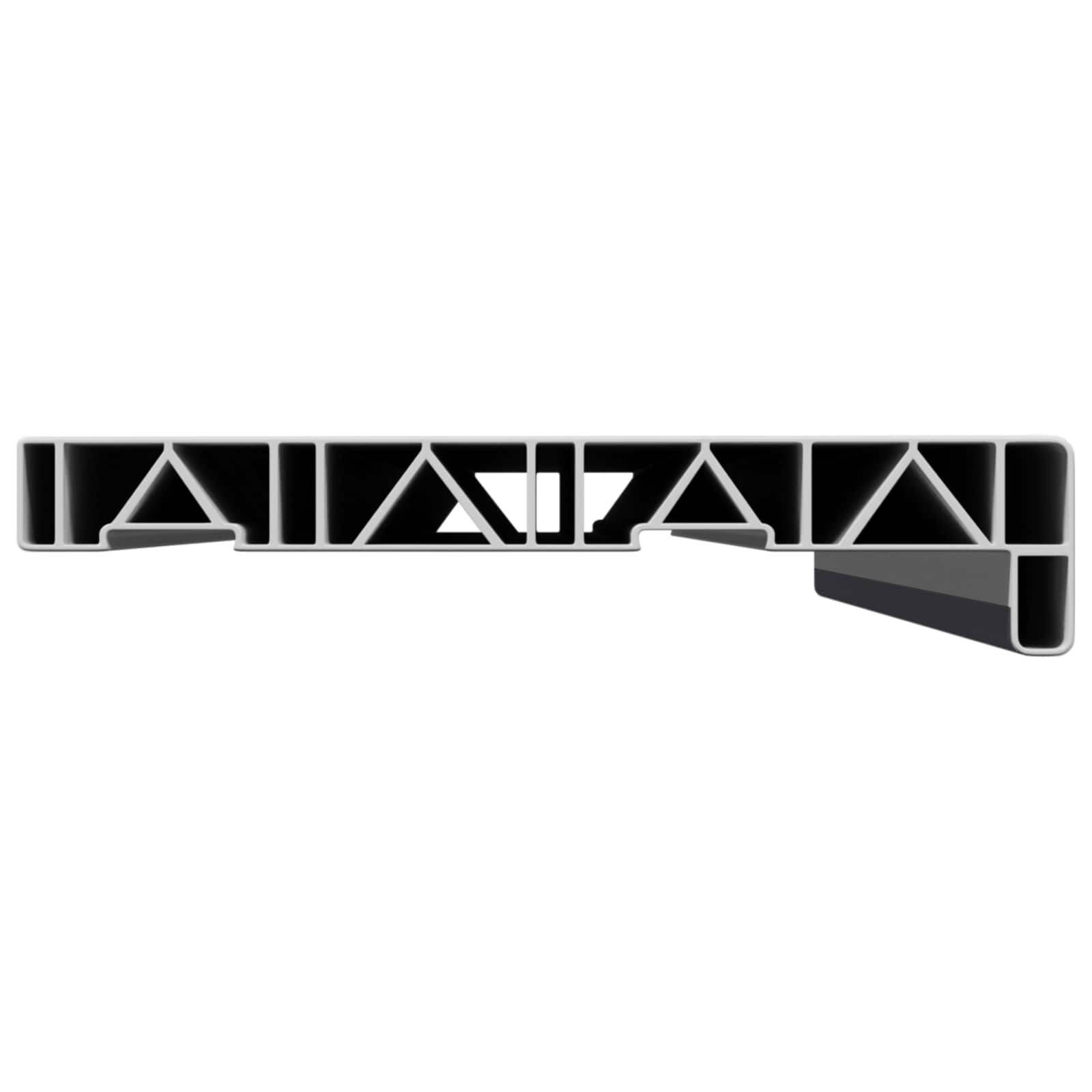 Soglia della Finestra Antracite con Venature del Legno PVC