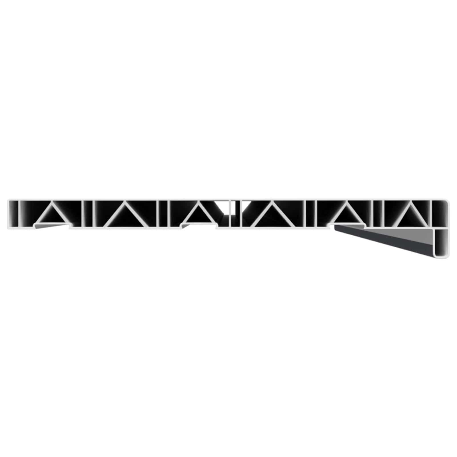 Soglia della Finestra Antracite con Venature del Legno PVC