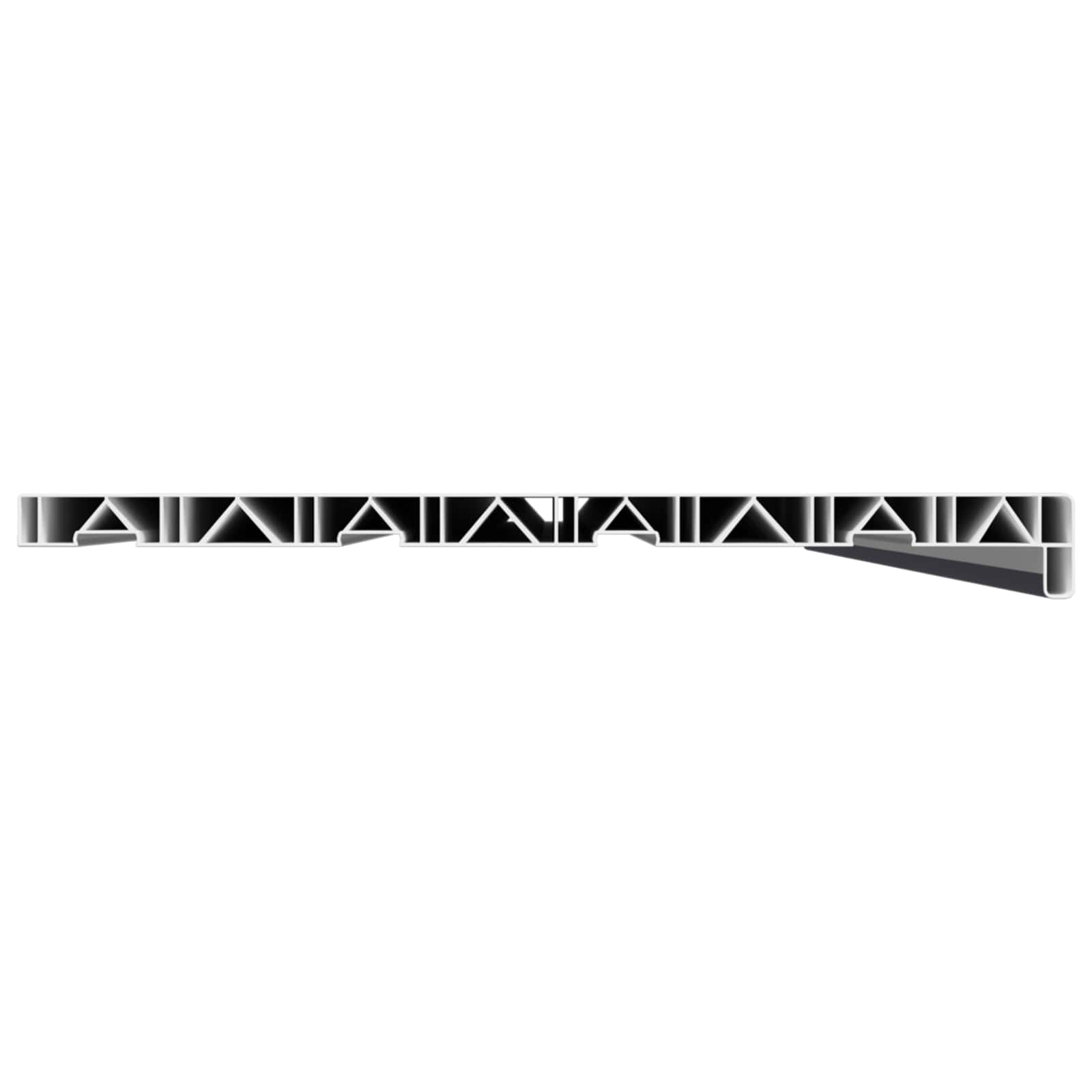 Soglia della Finestra Antracite con Venature del Legno PVC