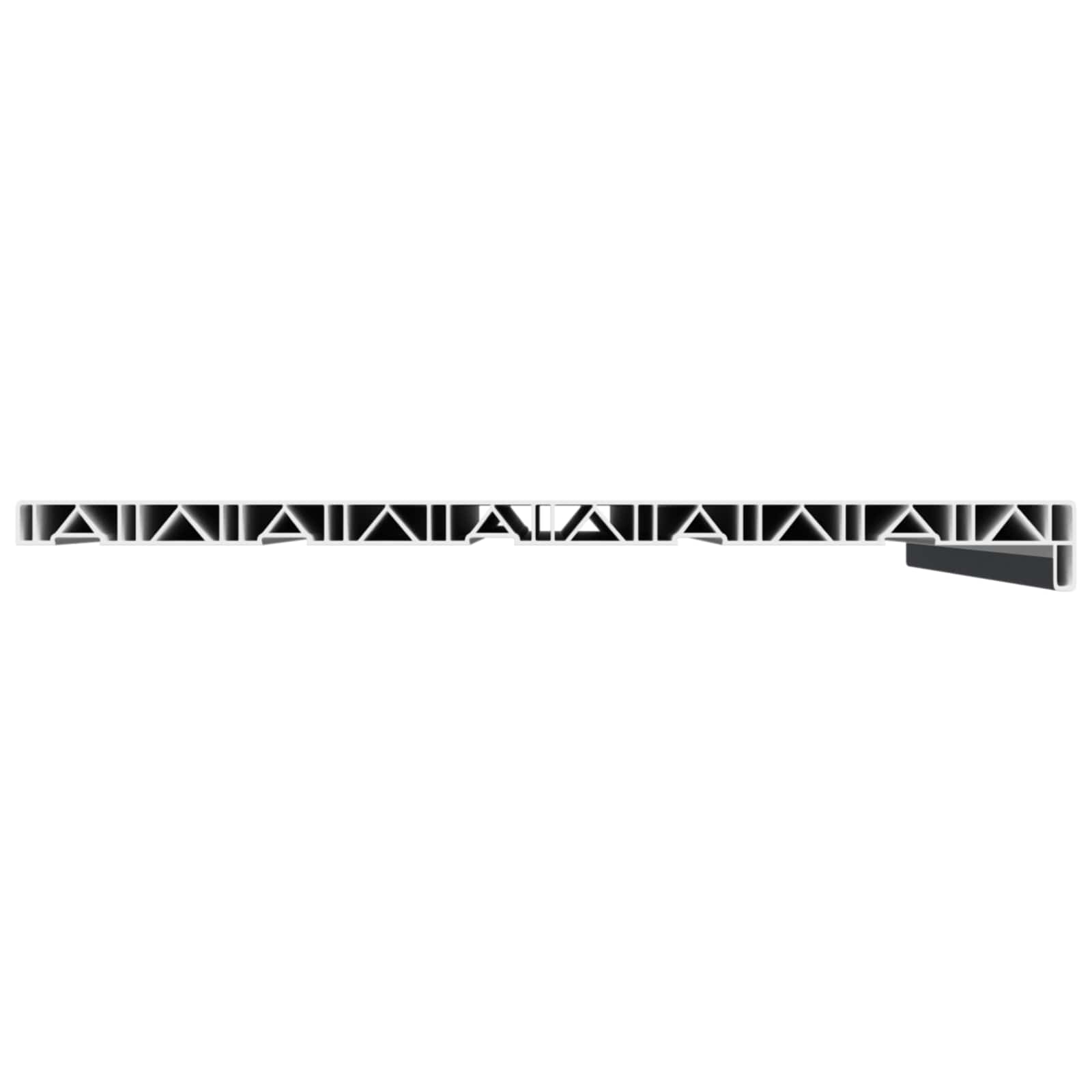 Soglia della Finestra Antracite con Venature del Legno PVC