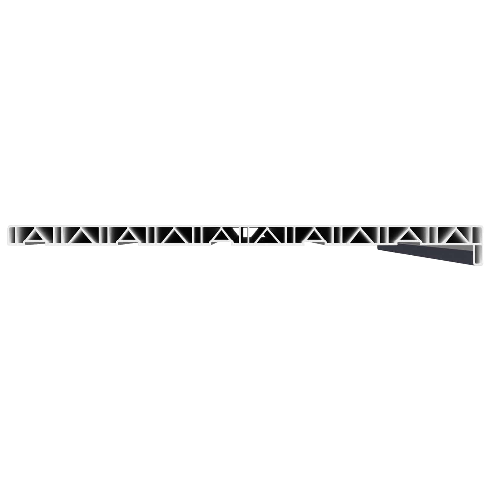 Soglia della Finestra Antracite con Venature del Legno PVC