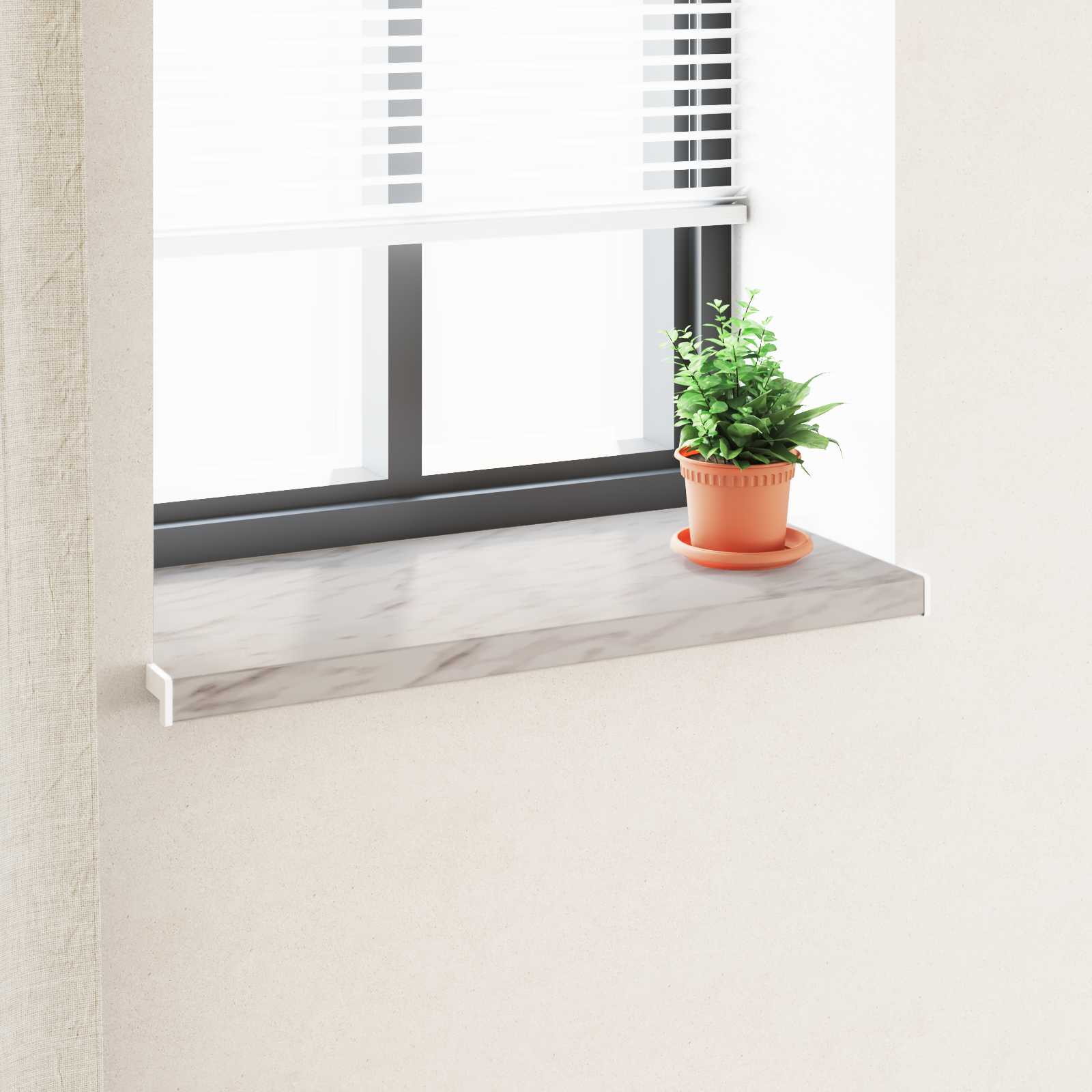 Soglia della Finestra Texture in Marmo 80 x 40 x 4,5 cm PVC