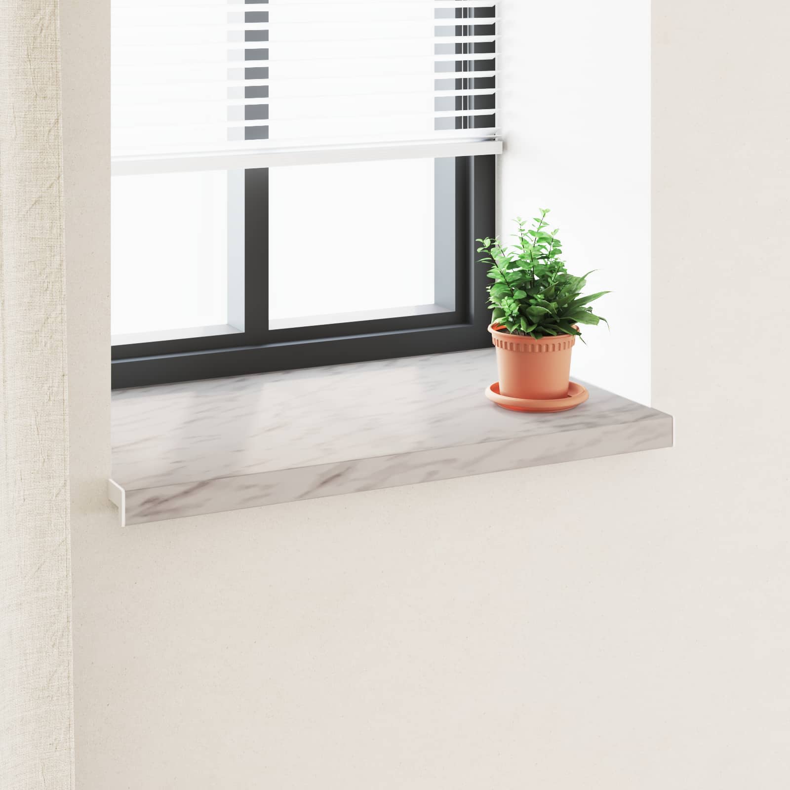 Soglia della Finestra Texture in Marmo 100 x 50 x 4,5 cm PVC