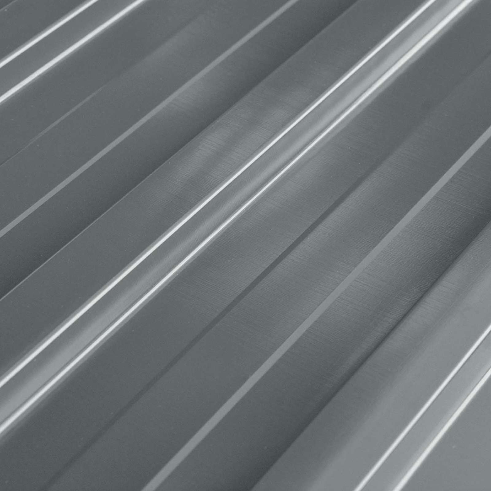 Pannello per tetto 12 pz Grigio 129 x 45 cm Acciaio zincato