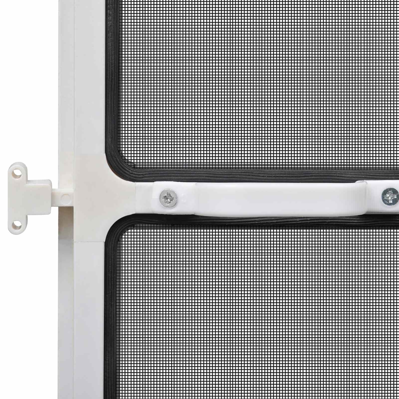 Schermo Insetti a Battente Bianco e Nero 100 x 215 cm