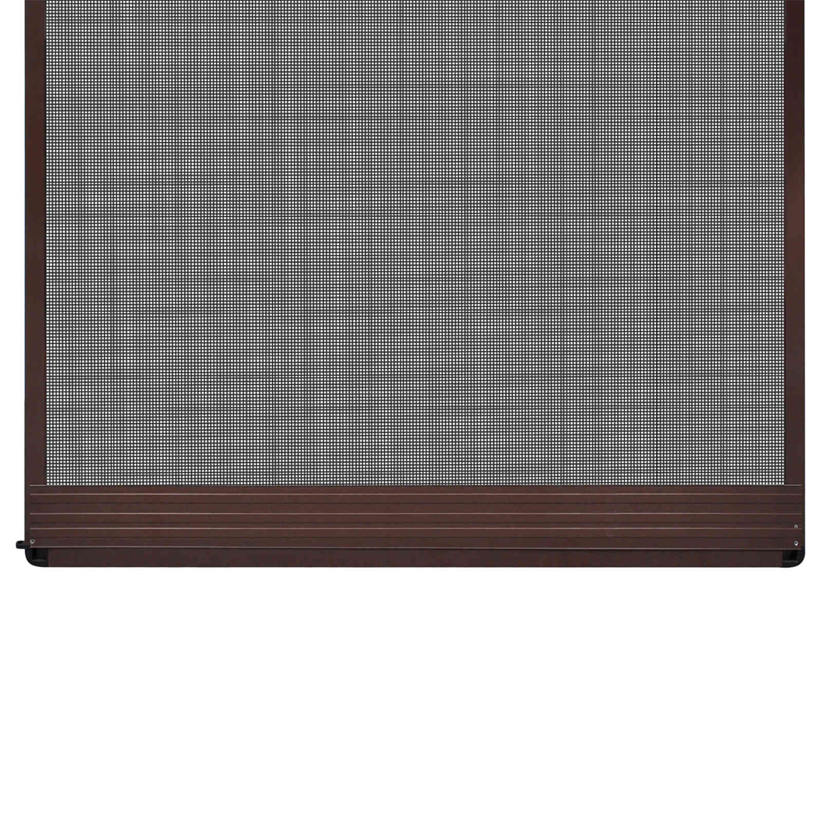 Schermo Insetti a Battente Marrone e Nero 100 x 215 cm