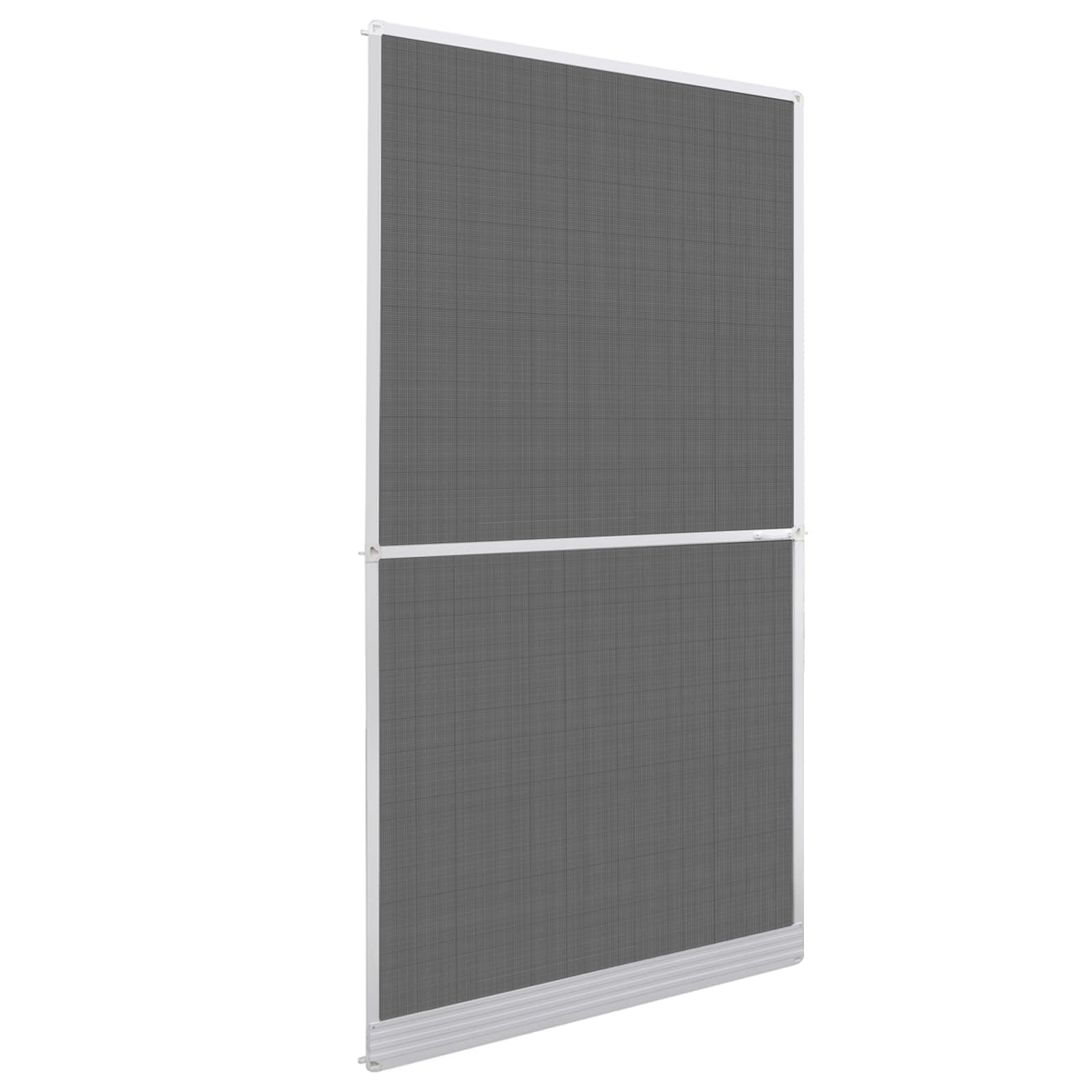 Schermo Insetti a Battente Bianco e Nero 120 x 240 cm