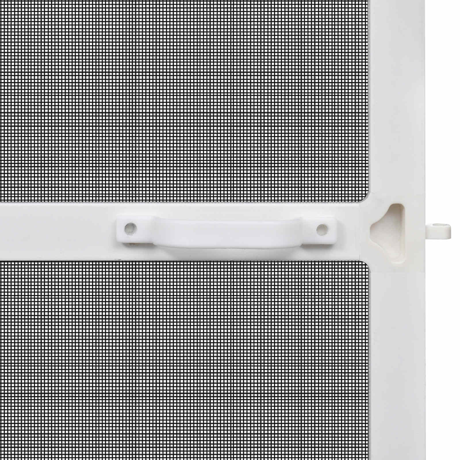 Schermo Insetti a Battente Bianco e Nero 120 x 240 cm