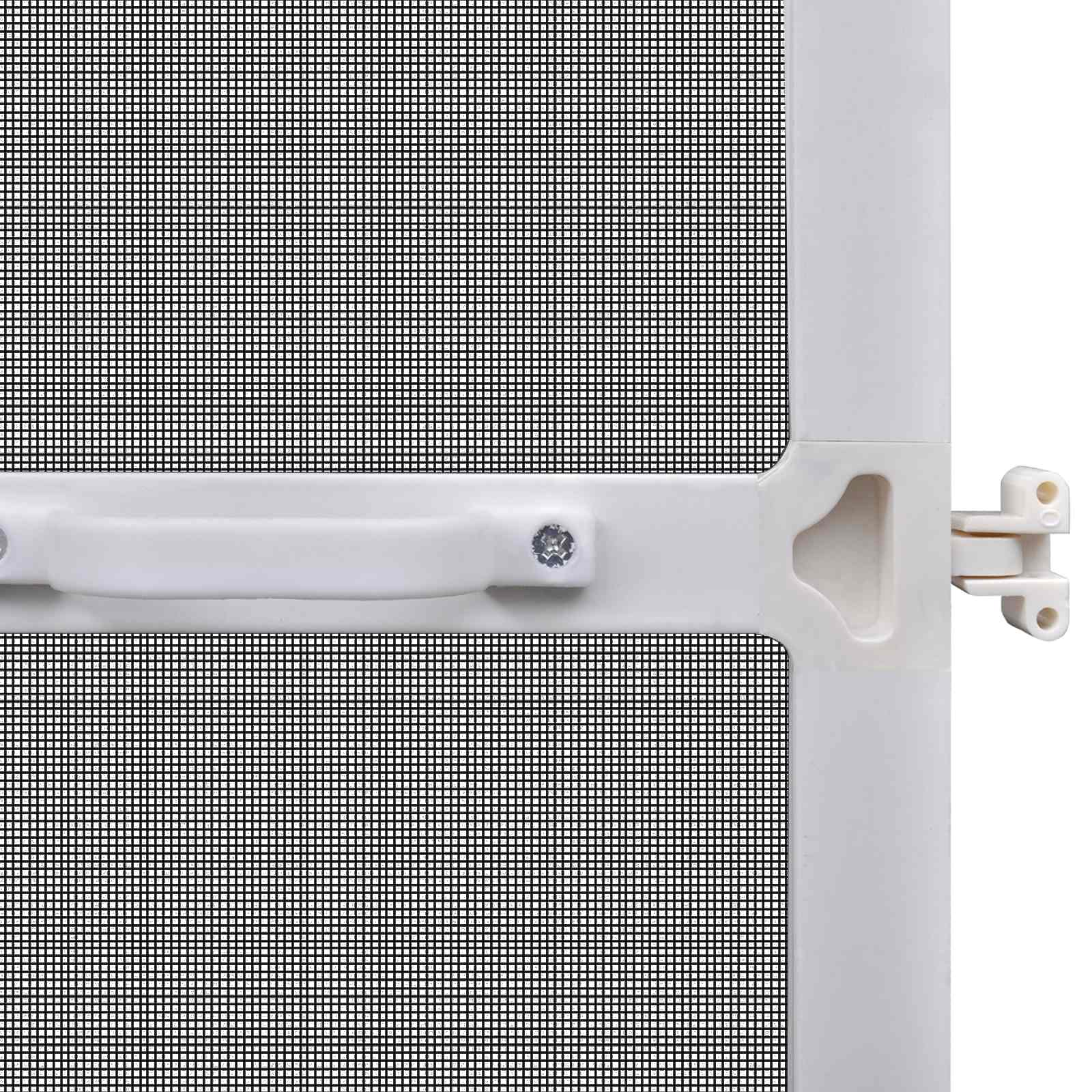 Schermo Insetti a Battente Bianco e Nero 120 x 240 cm