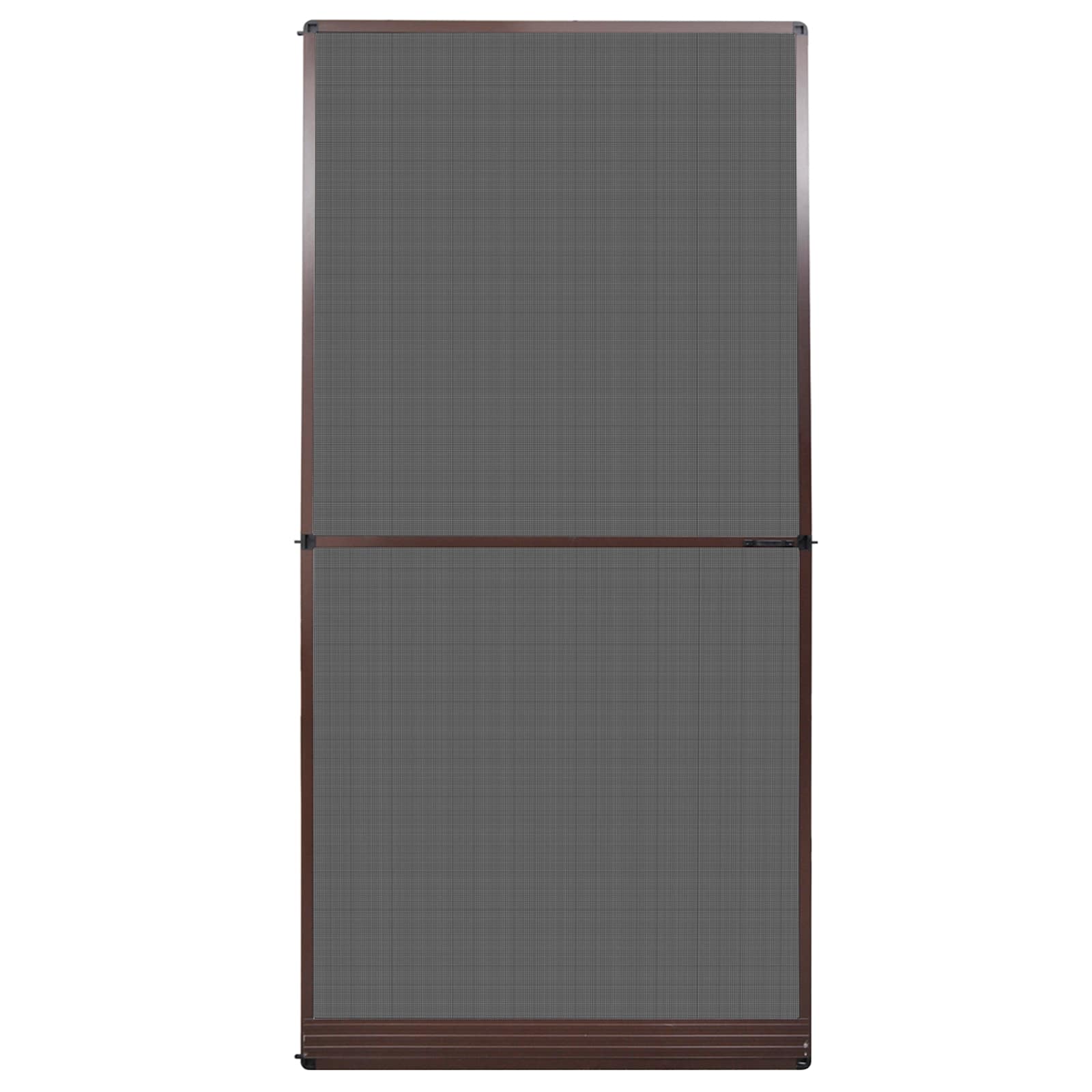 Schermo Insetti a Battente Marrone e Nero 120 x 240 cm