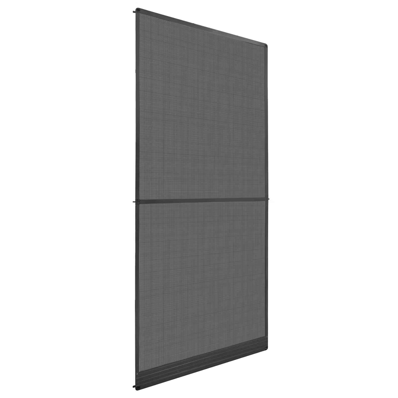 Schermo Insetti a Battente Antracite e Nero 100 x 215 cm