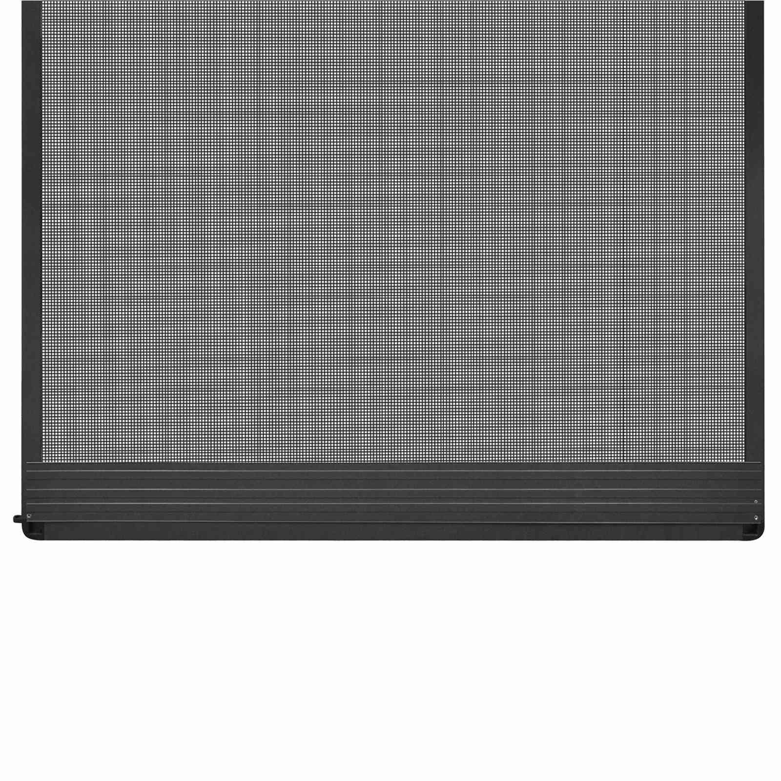 Schermo Insetti a Battente Antracite e Nero 100 x 215 cm