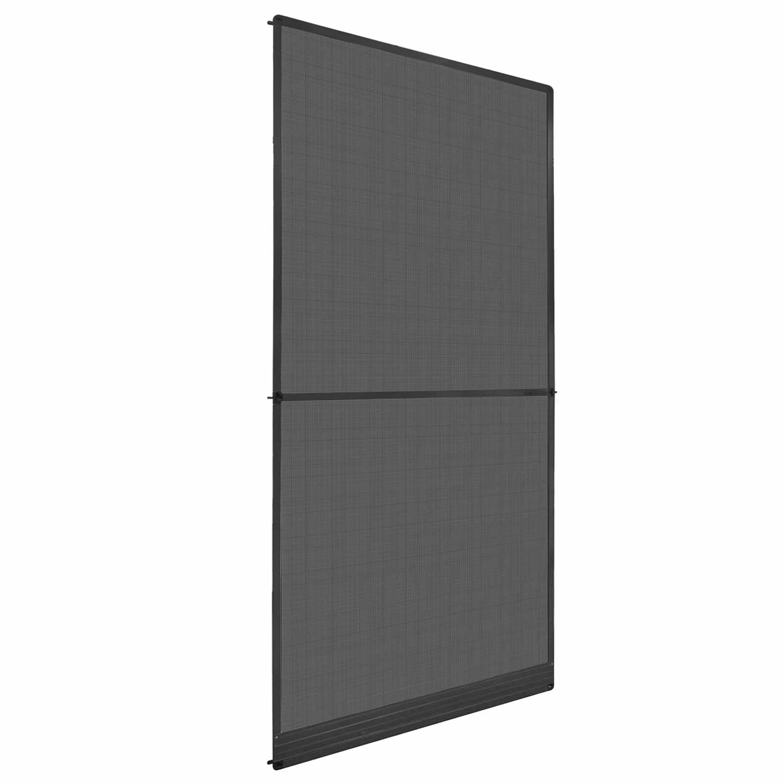 Schermo Insetti a Battente Antracite e Nero 120 x 240 cm