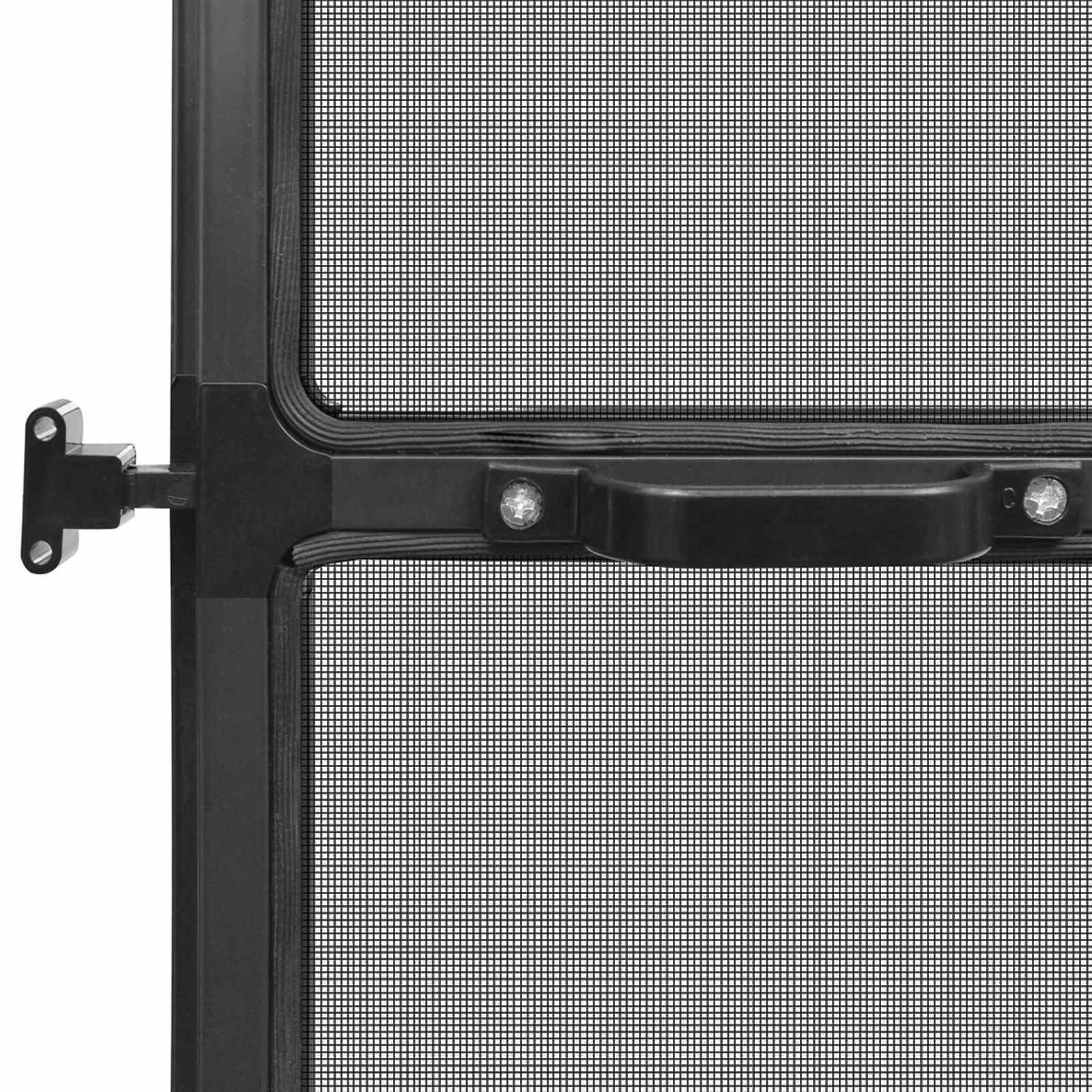 Schermo Insetti a Battente Antracite e Nero 120 x 240 cm