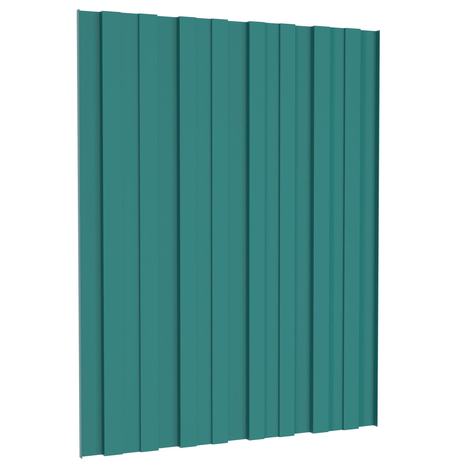 Pannello per tetto 12 pz Verde 60 x 45 cm Acciaio zincato