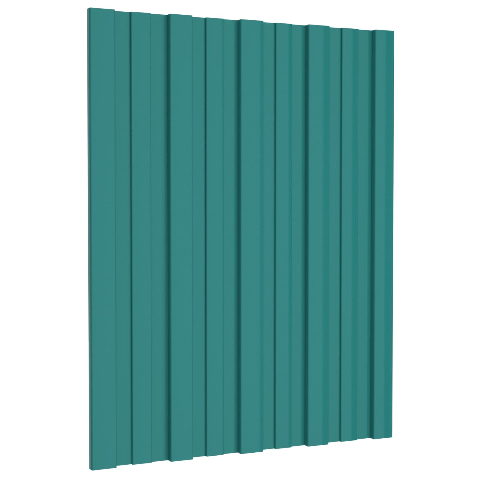 Pannello per tetto 36 pz Verde 60 x 45 cm Acciaio zincato