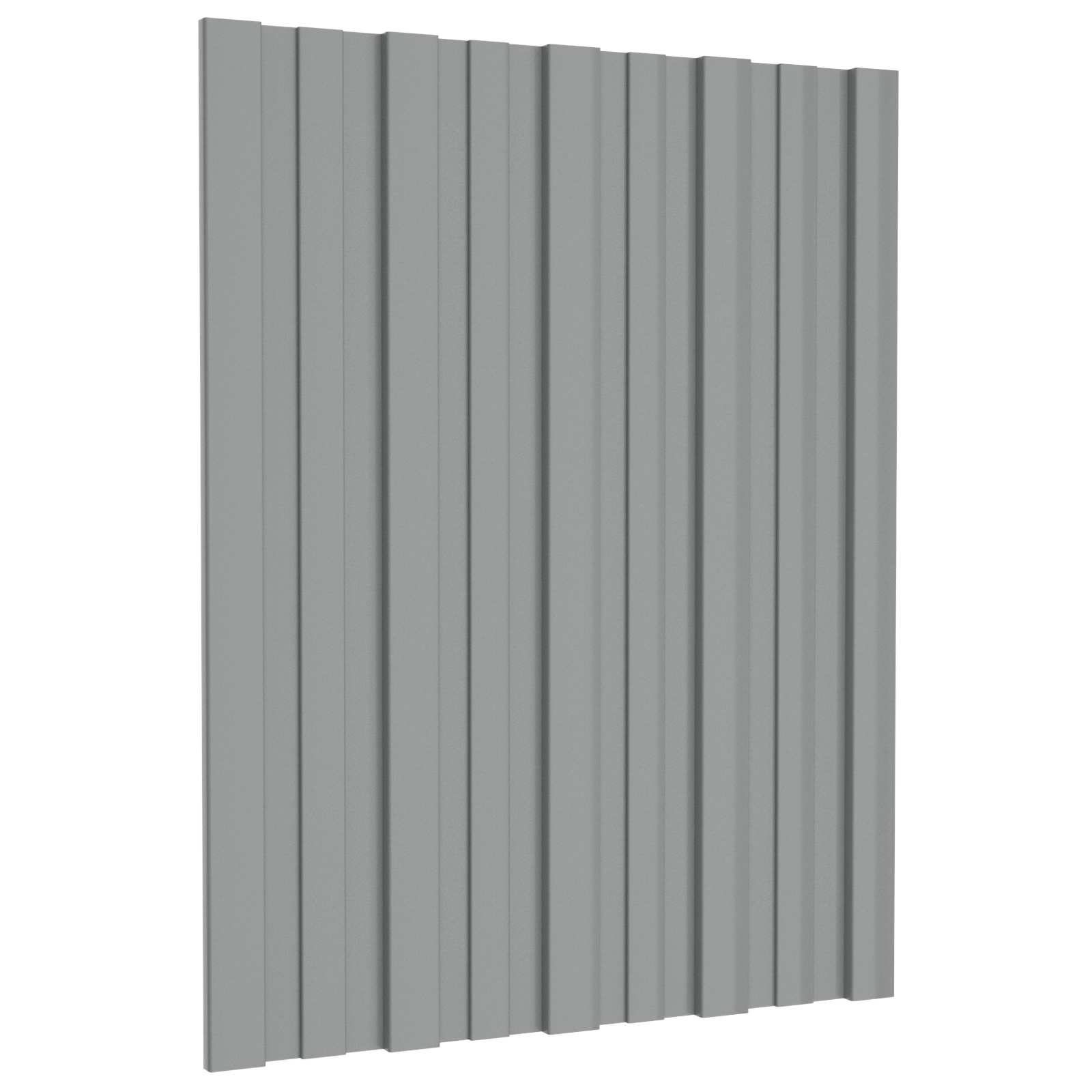 Pannello per tetto 12 pz Grigio 60 x 45 cm Acciaio zincato
