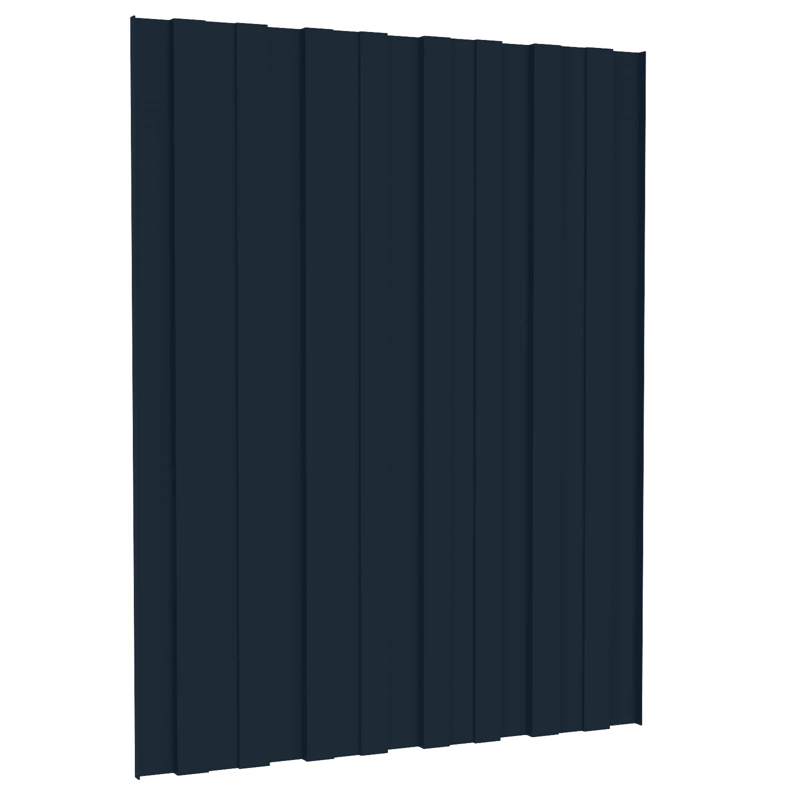 Pannello per tetto 12 pz Antracite 60 x 45 cm Acciaio zincato