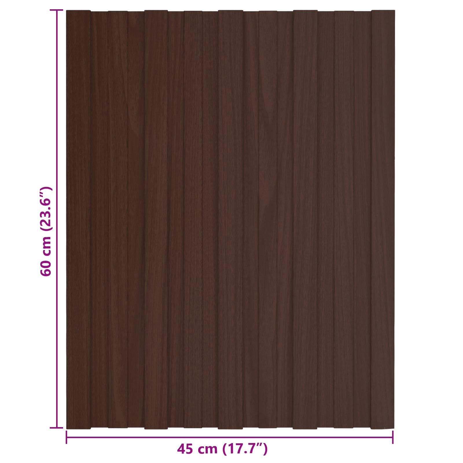 Pannello per tetto 12 pz Marrone 60 x 45 cm Acciaio zincato