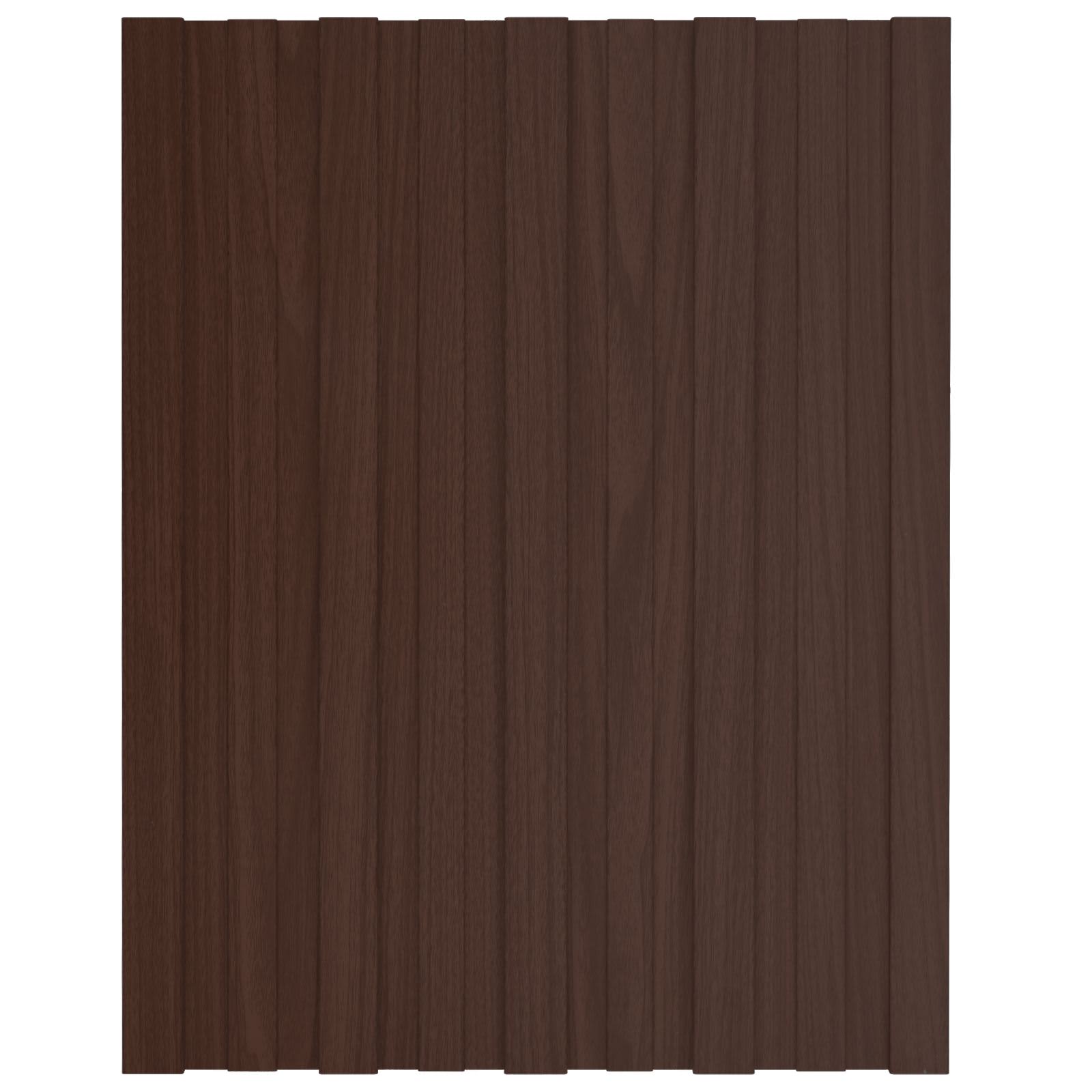 Pannello per tetto 36 pz Marrone 60 x 45 cm Acciaio zincato