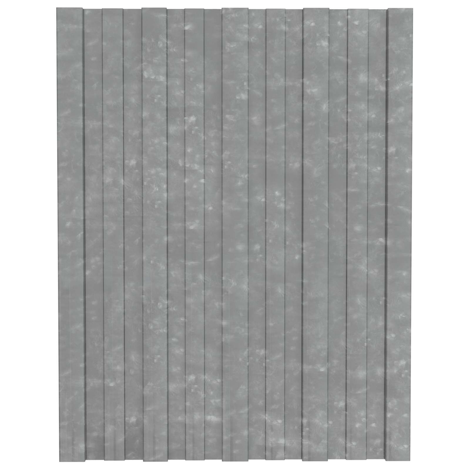 Pannello per tetto 36 pz Argento 60 x 45 cm Acciaio zincato