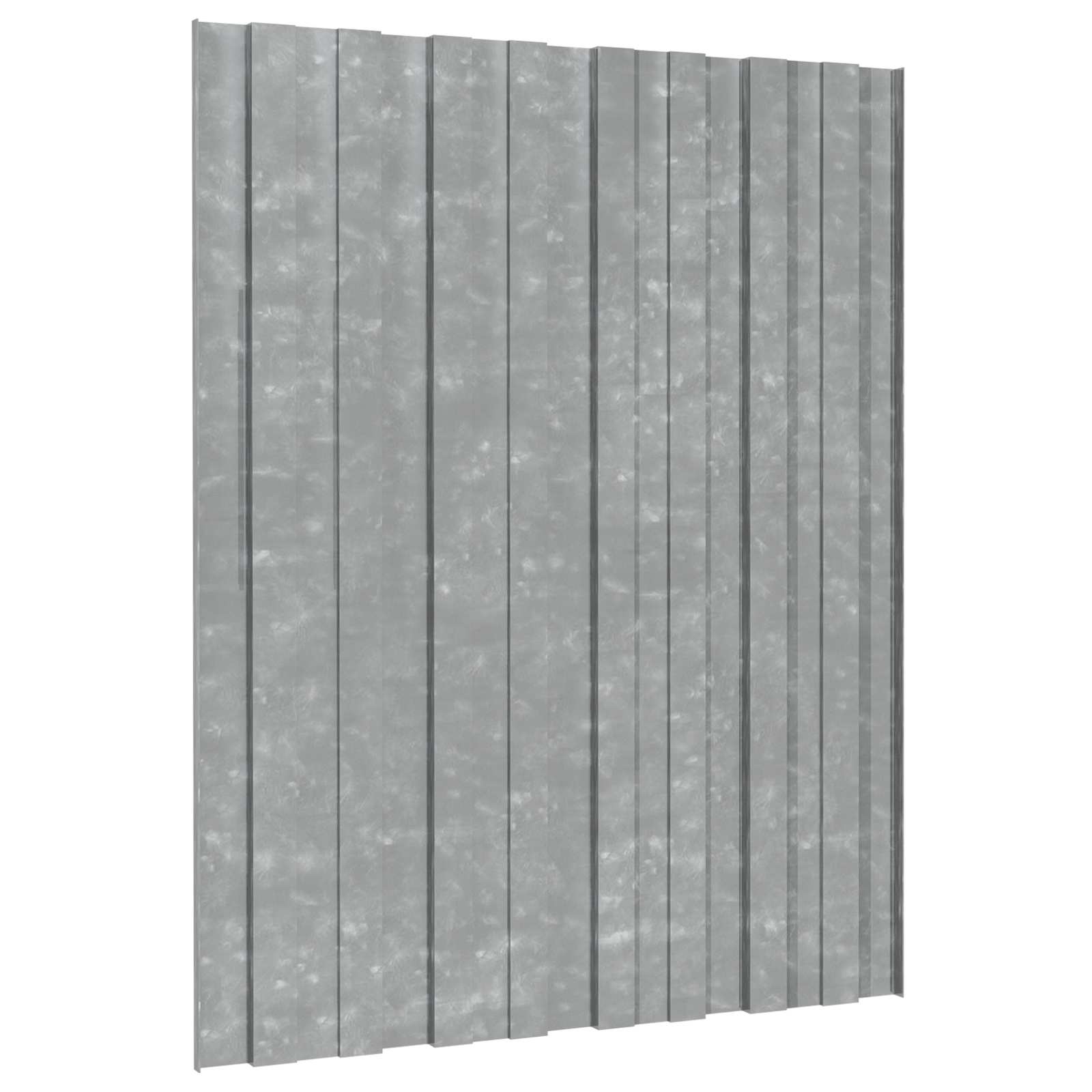 Pannello per tetto 36 pz Argento 60 x 45 cm Acciaio zincato