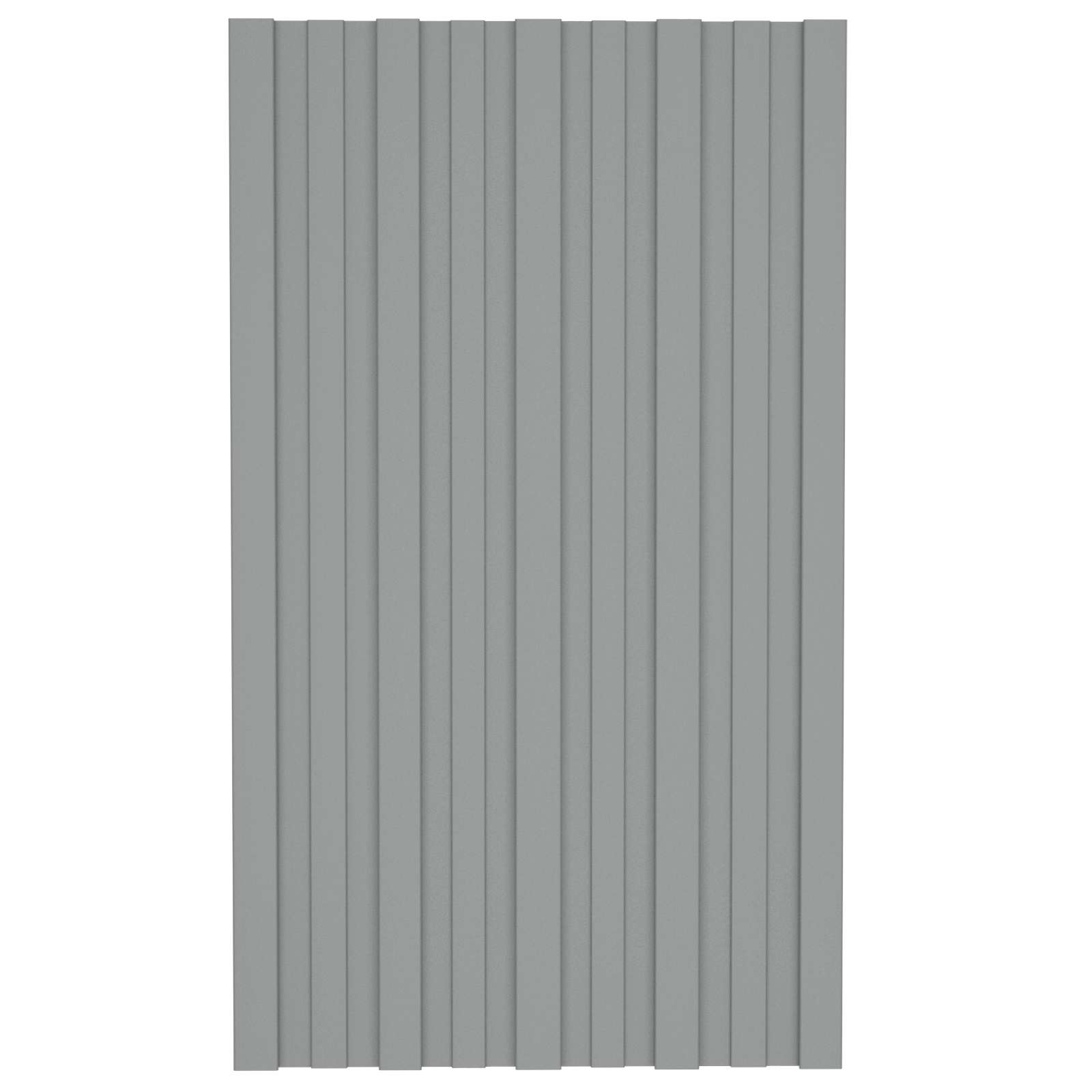 Pannello per tetto 36 pz Grigio 80 x 45 cm Acciaio zincato