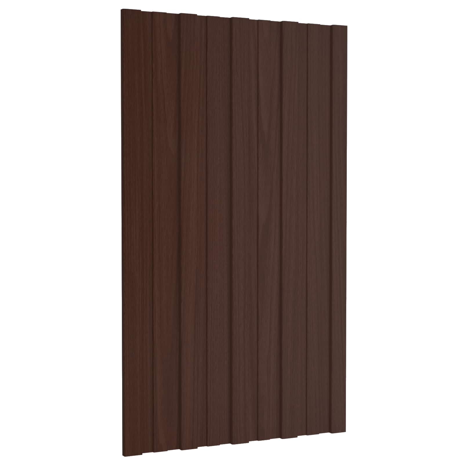 Pannello per tetto 12 pz Marrone 80 x 45 cm Acciaio zincato