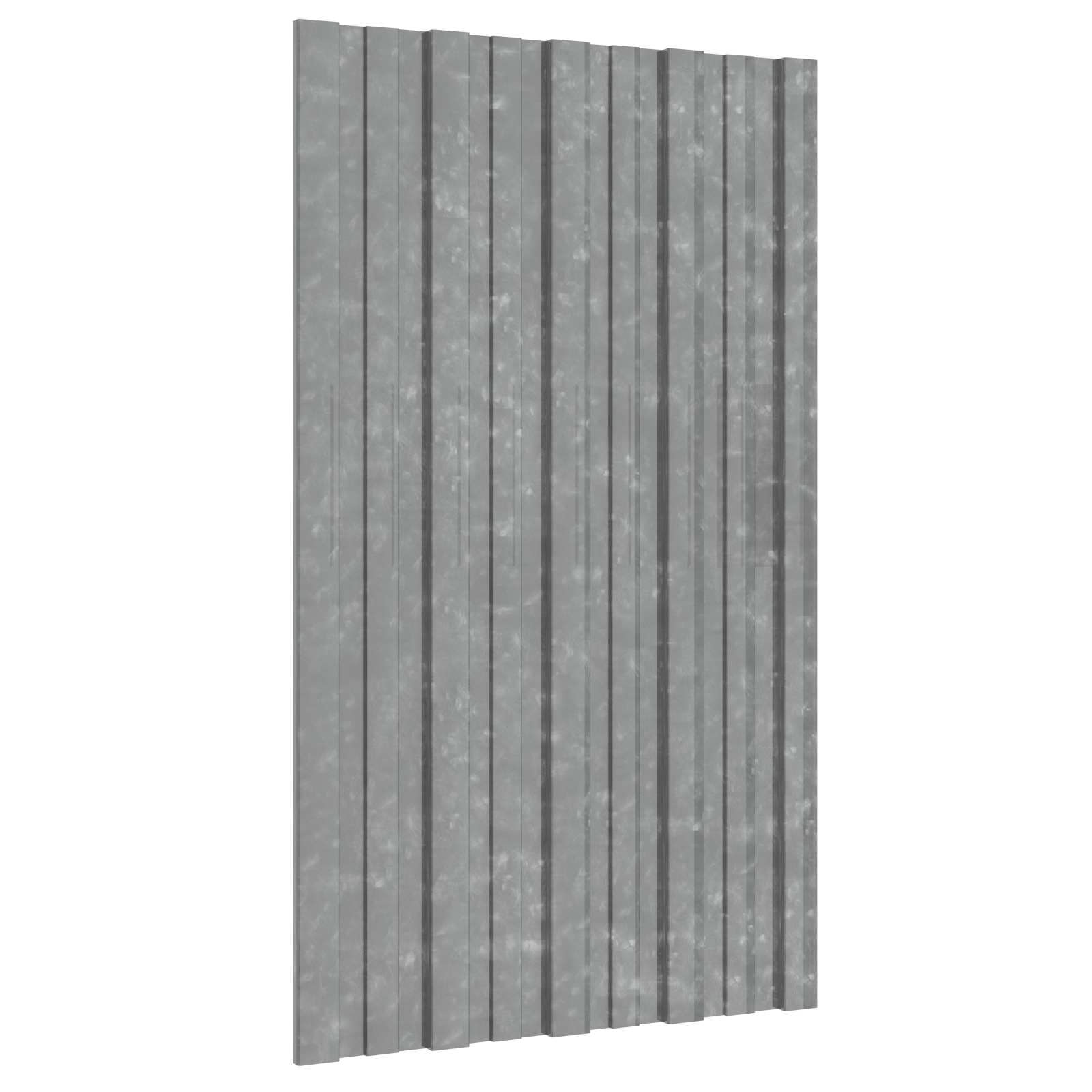 Pannello per tetto 36 pz Argento 80 x 45 cm Acciaio zincato